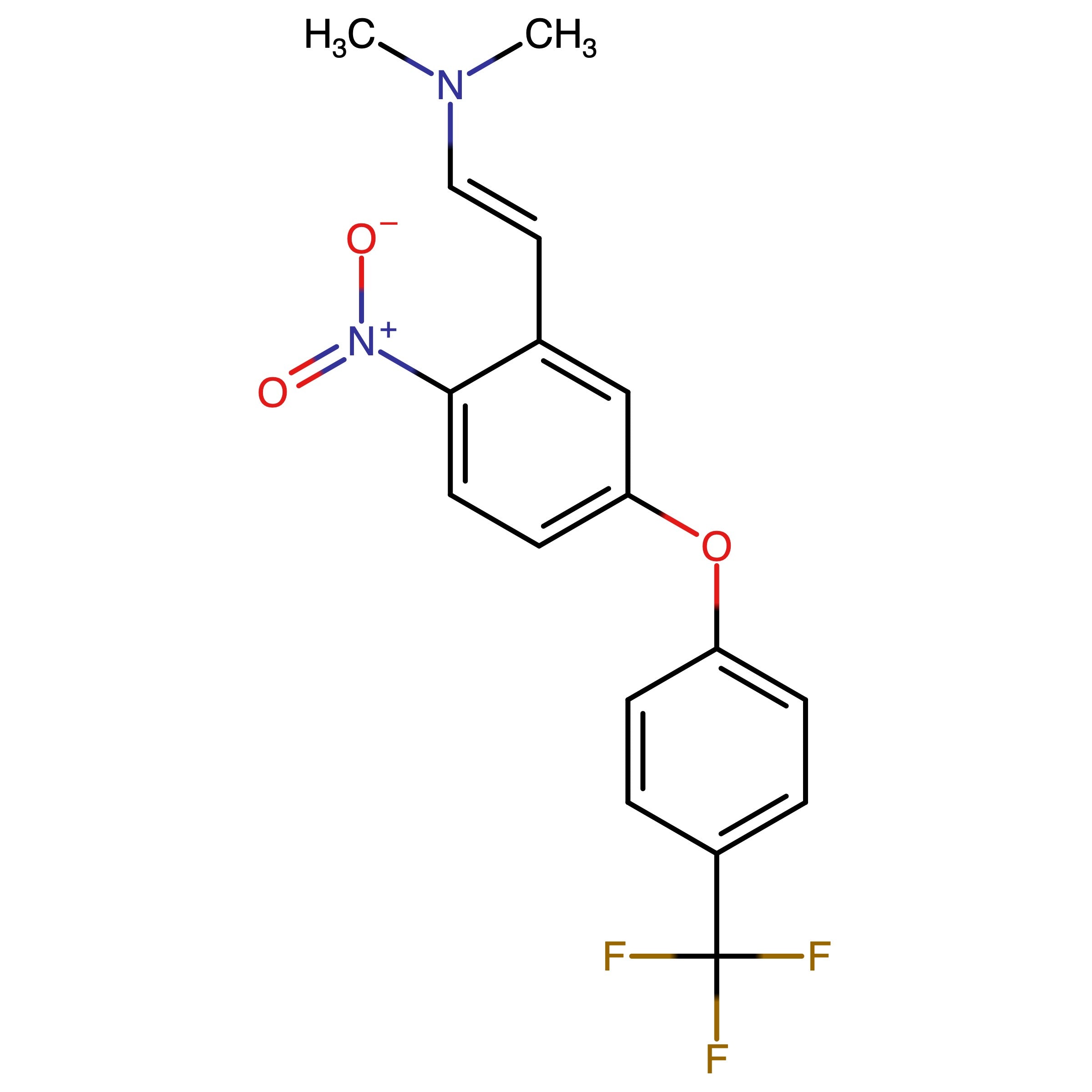 CAS 2901948-55-6 | (E)-N,N-Dimethyl-2-(2-nitro-5-(4-(trifluoromethyl)phenoxy)phenyl)ethen-1-amine