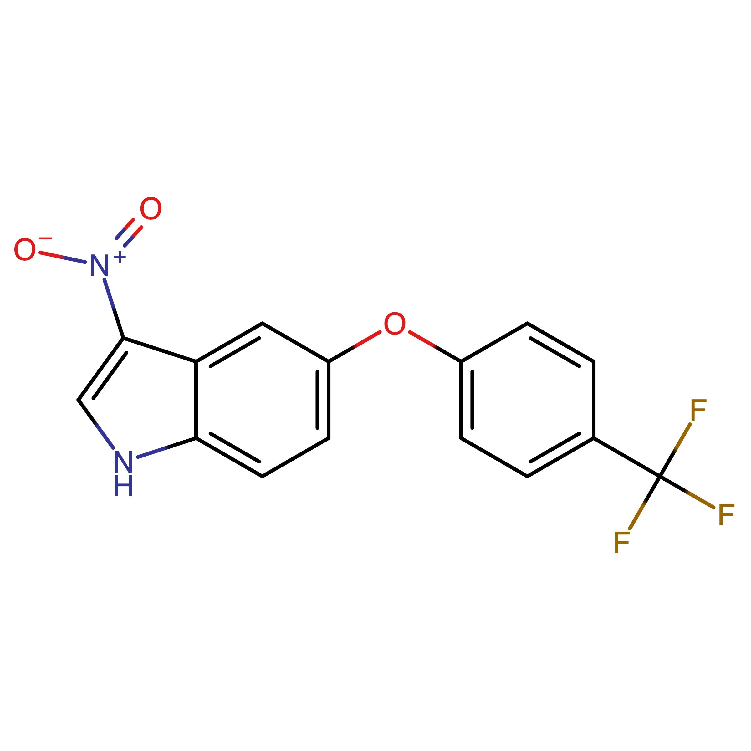 CAS 2901948-57-8 | 3-Nitro-5-(4-(trifluoromethyl)phenoxy)-1H-indole