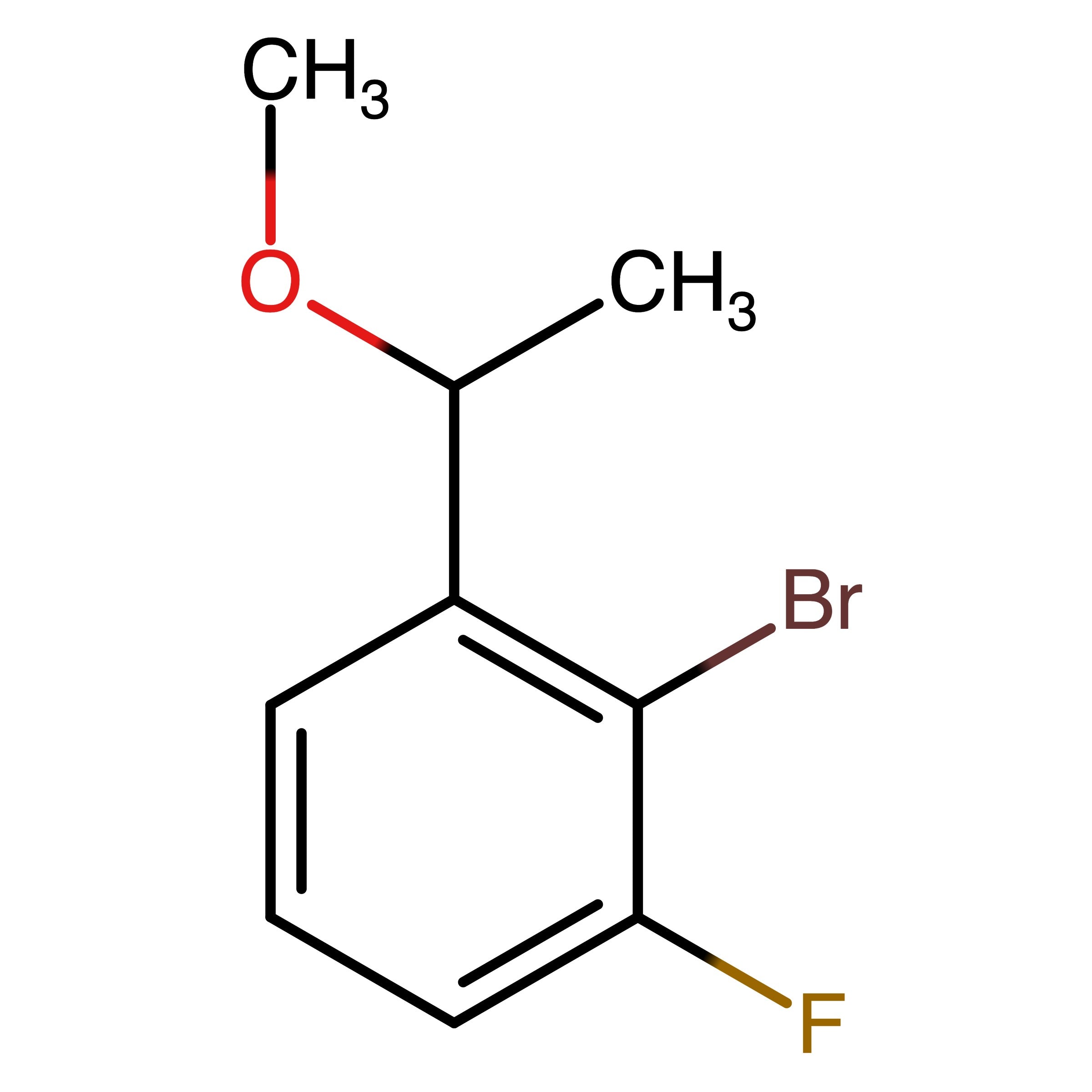 CAS RN 2770483-61-7 | 2-Bromo-1-fluoro-3-(1-methoxyethyl)benzene