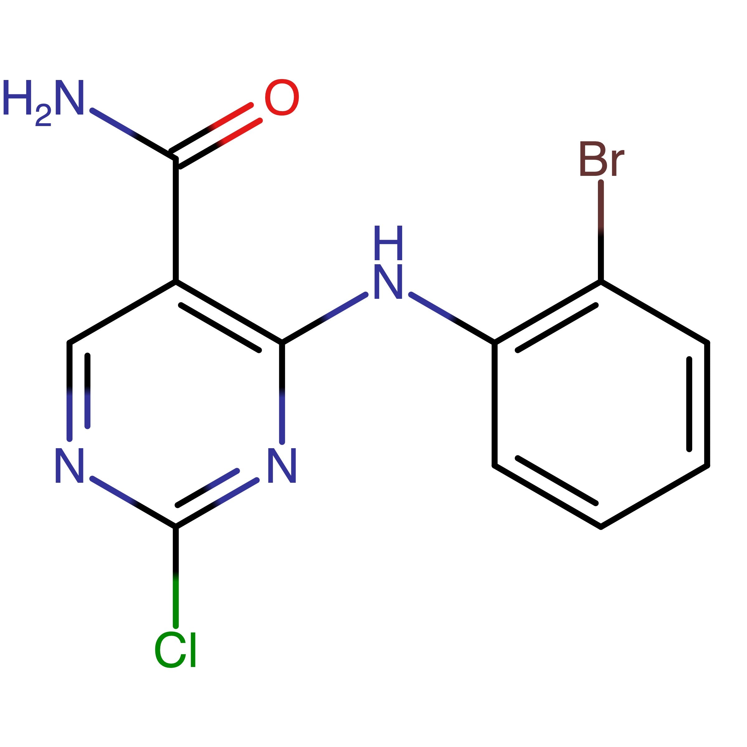 CAS RN 2770483-66-2 | 4-((2-Bromophenyl)amino)-2-chloropyrimidine-5-carboxamide