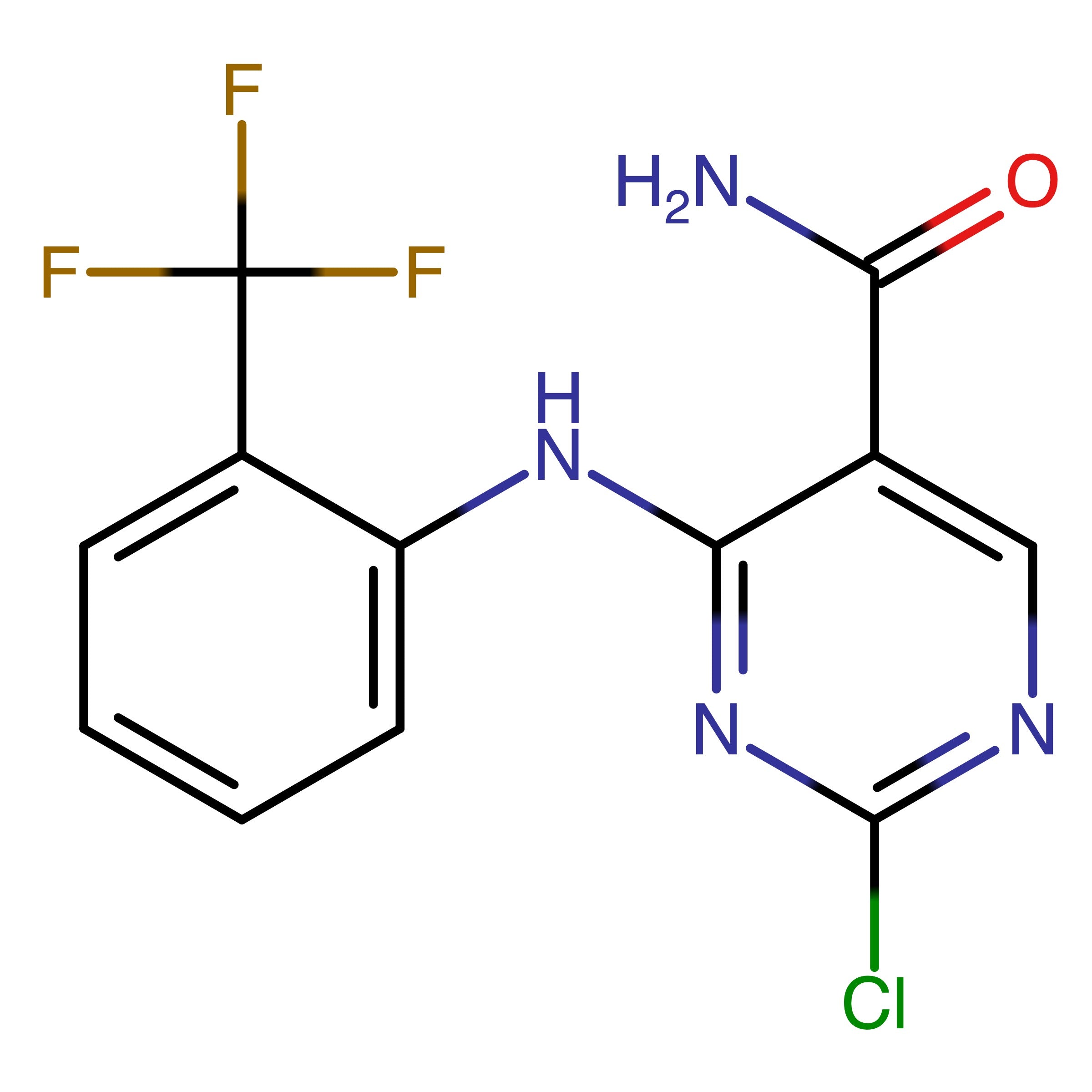 CAS RN 2770483-67-3 | 2-Chloro-4-((2-(trifluoromethyl)phenyl)amino)pyrimidine-5-carboxamide