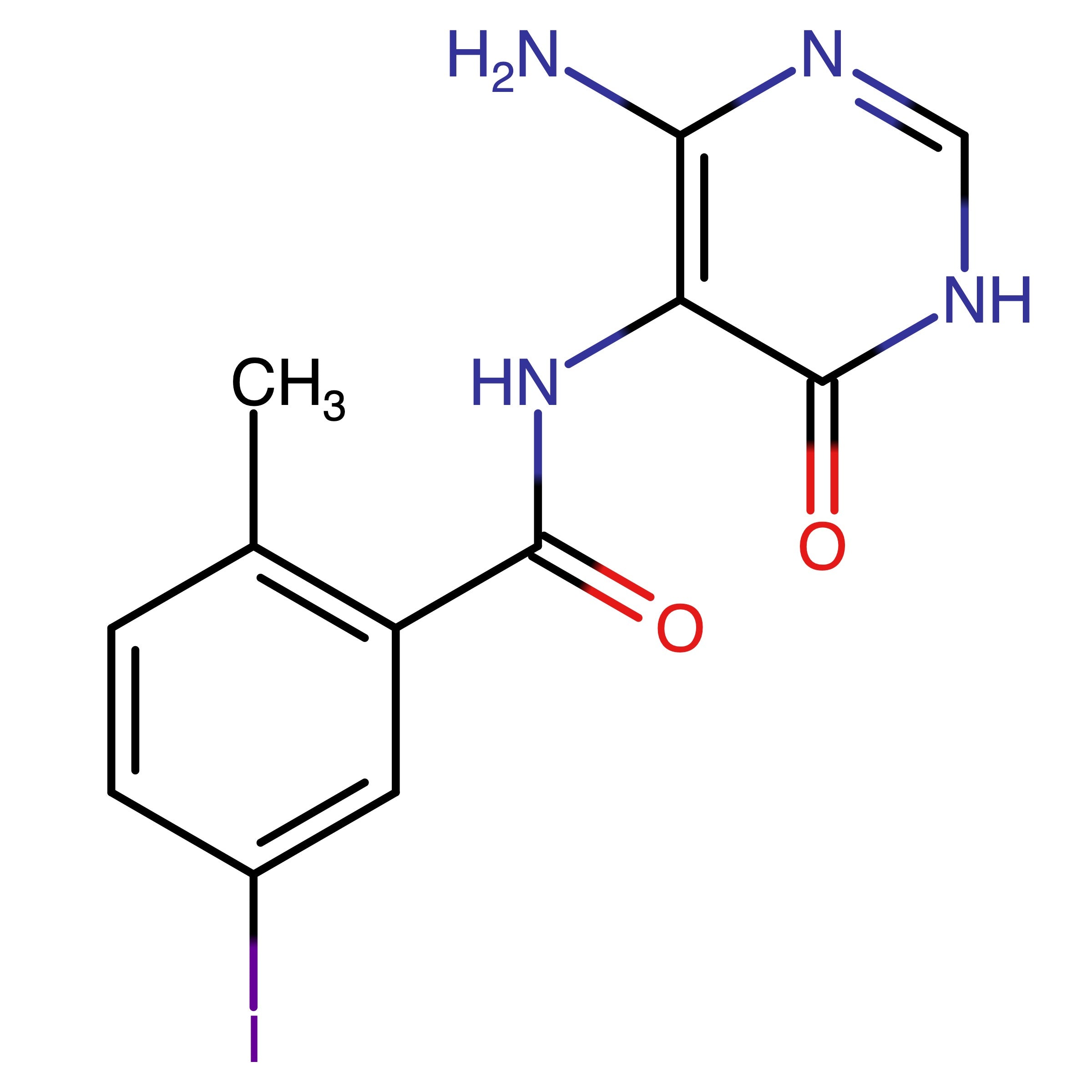 CAS RN 2561455-18-1 | N-(4-Amino-6-oxo-1,6-dihydropyrimidin-5-yl)-5-iodo-2-methylbenzamide