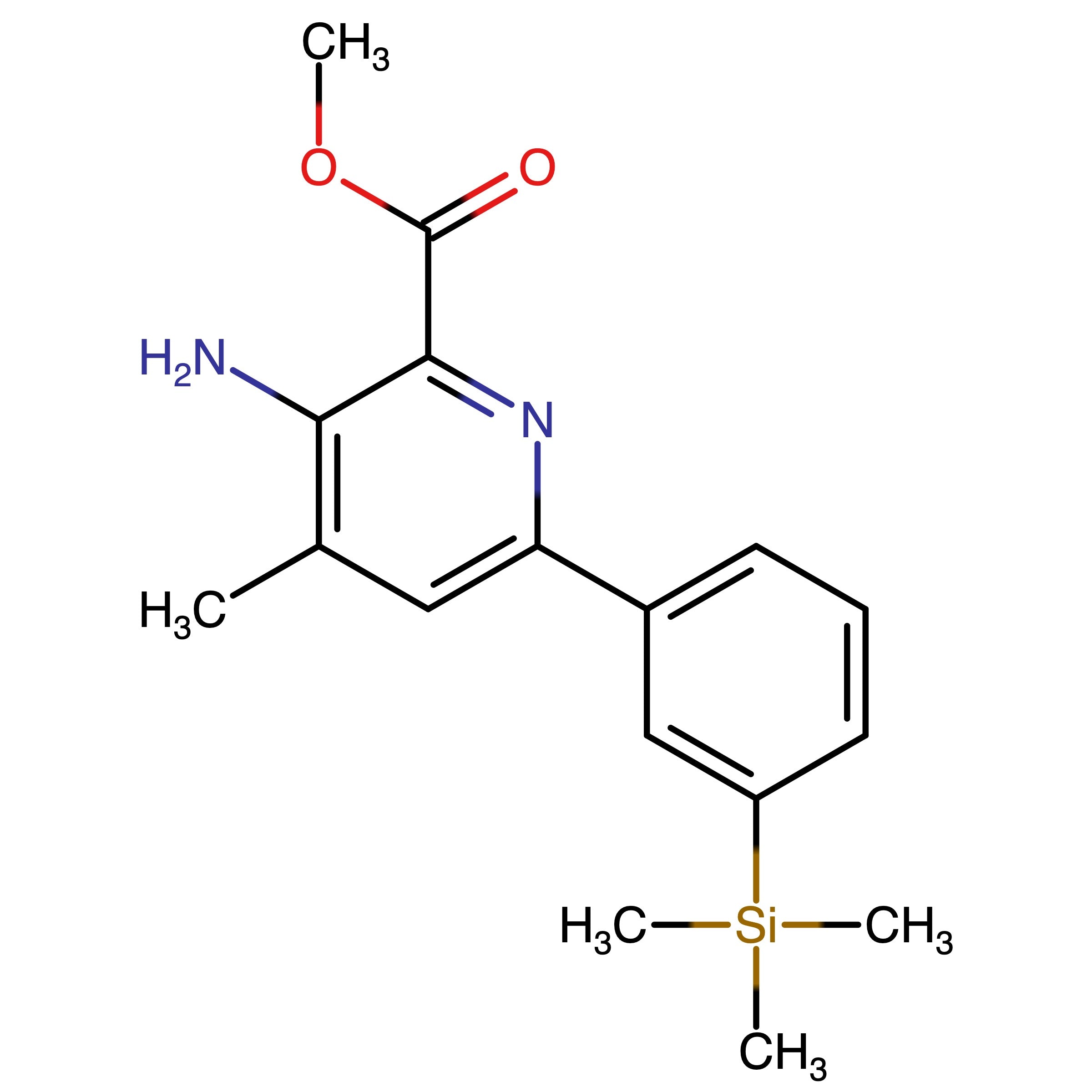 CAS RN 2561455-58-9 | Methyl 3-amino-4-methyl-6-(3-(trimethylsilyl)phenyl)picolinate