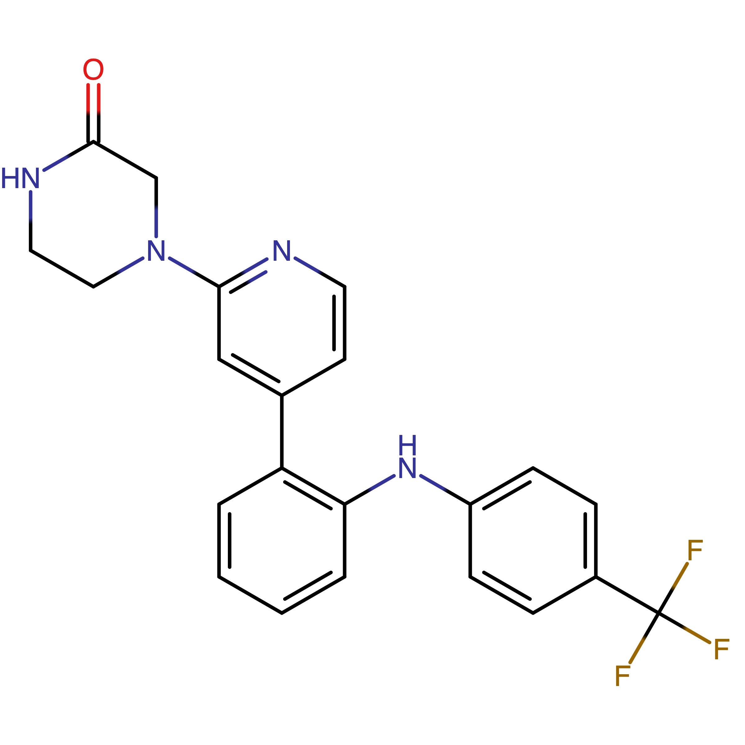 CAS RN 2962794-50-7 | 4-(4-(2-((4-(Trifluoromethyl)phenyl)amino)phenyl)pyridin-2-yl)piperazin-2-one