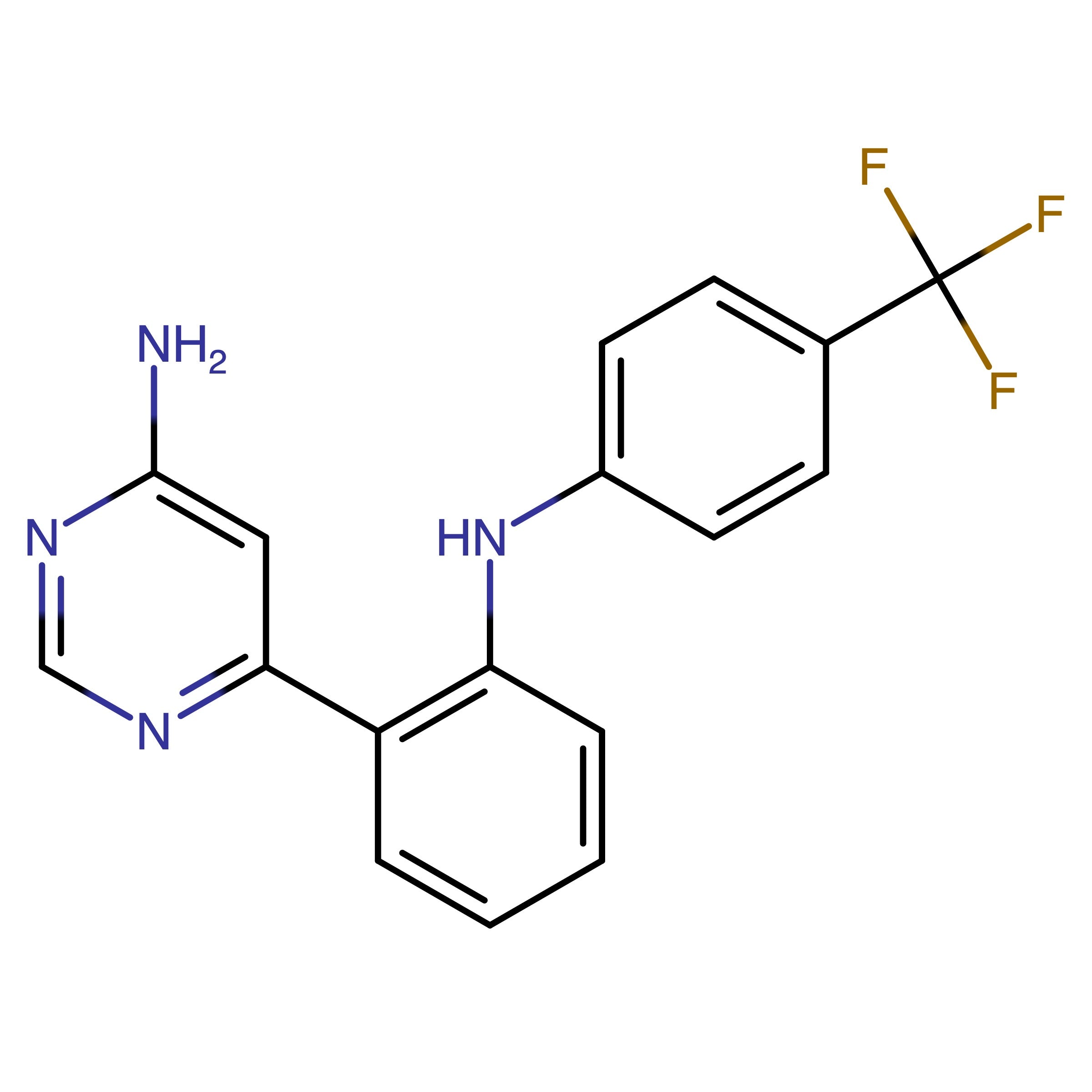 CAS RN 2962794-52-9 | 6-(2-((4-(Trifluoromethyl)phenyl)amino)phenyl)pyrimidin-4-amine