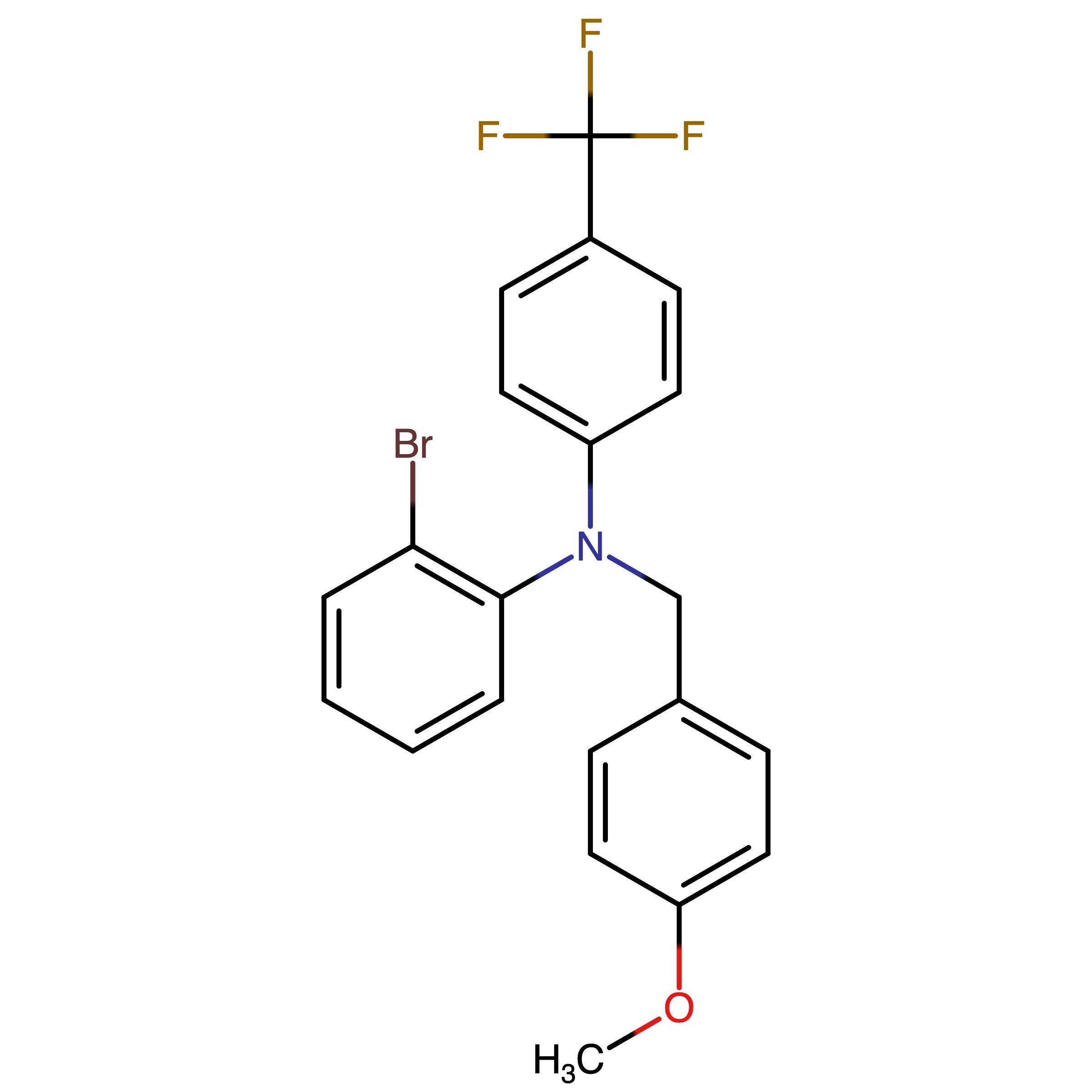 CAS RN 2962795-71-5 | 2-Bromo-N-(4-methoxybenzyl)-N-(4-(trifluoromethyl)phenyl)aniline