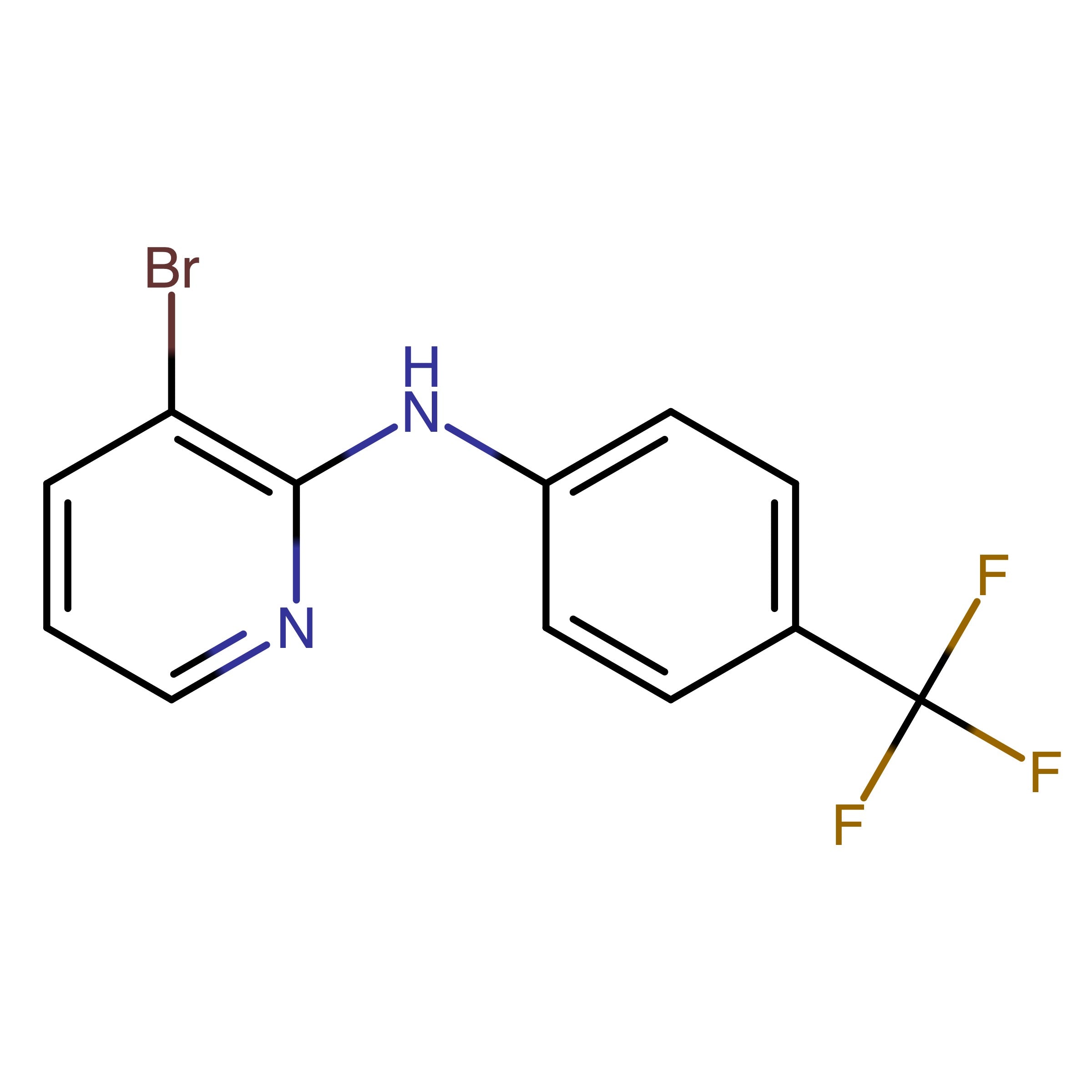 CAS RN 1275300-65-6 | 3-Bromo-N-(4-(trifluoromethyl)phenyl)pyridin-2-amine