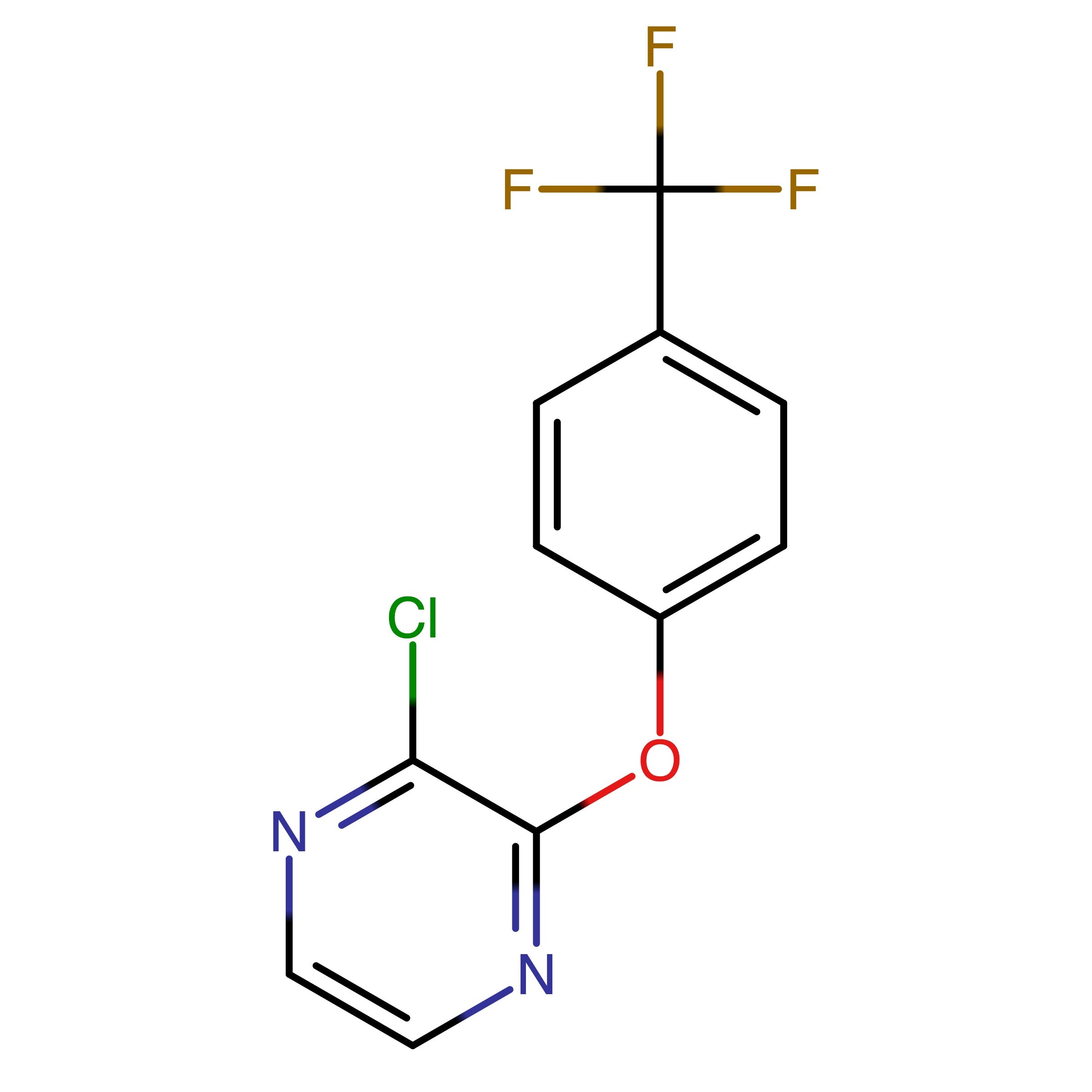CAS RN 1283416-67-0 | 2-Chloro-3-(4-(trifluoromethyl)phenoxy)pyrazine