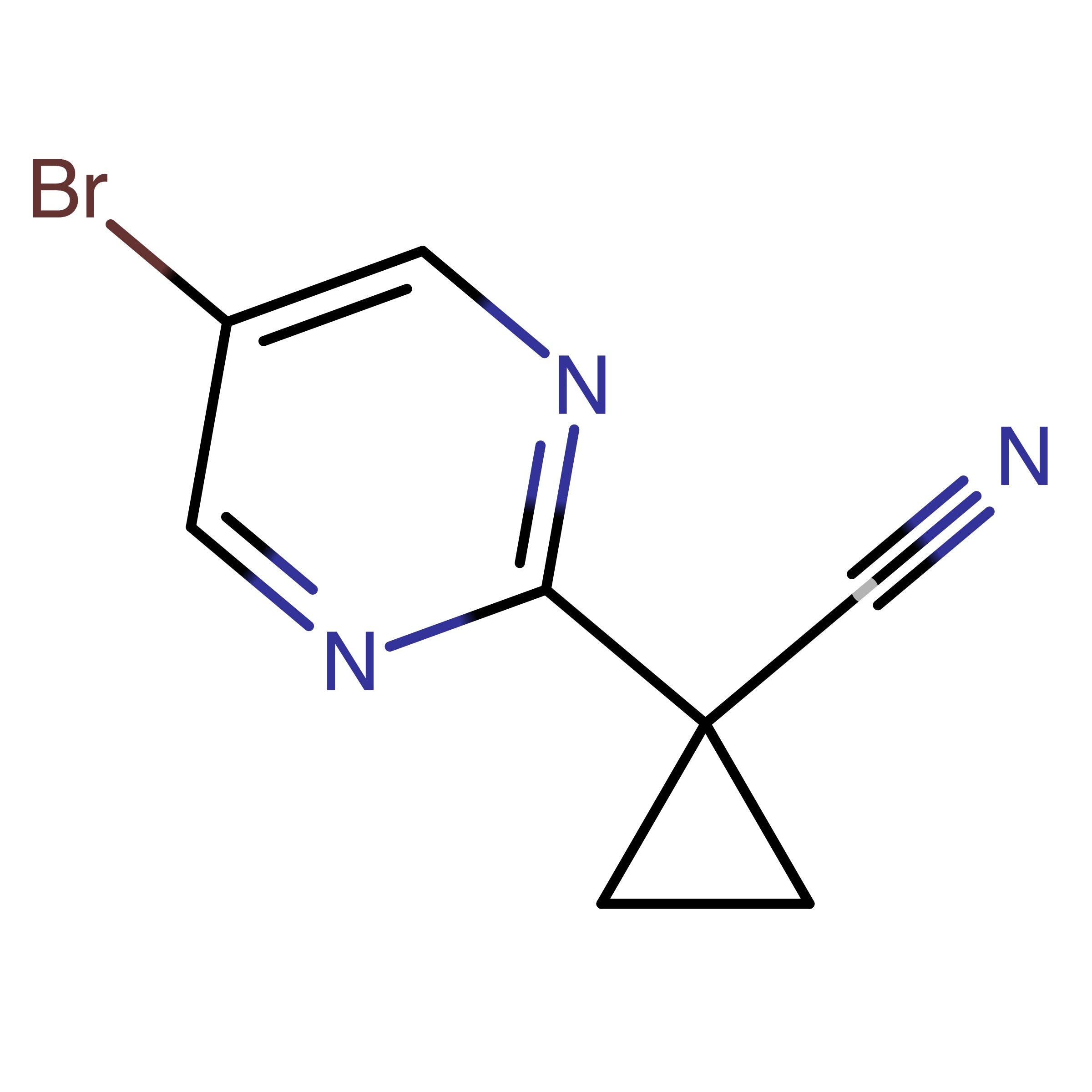 CAS RN 1447606-53-2 | 1-(5-Bromopyrimidin-2-yl)cyclopropane-1-carbonitrile | MFCD25542015