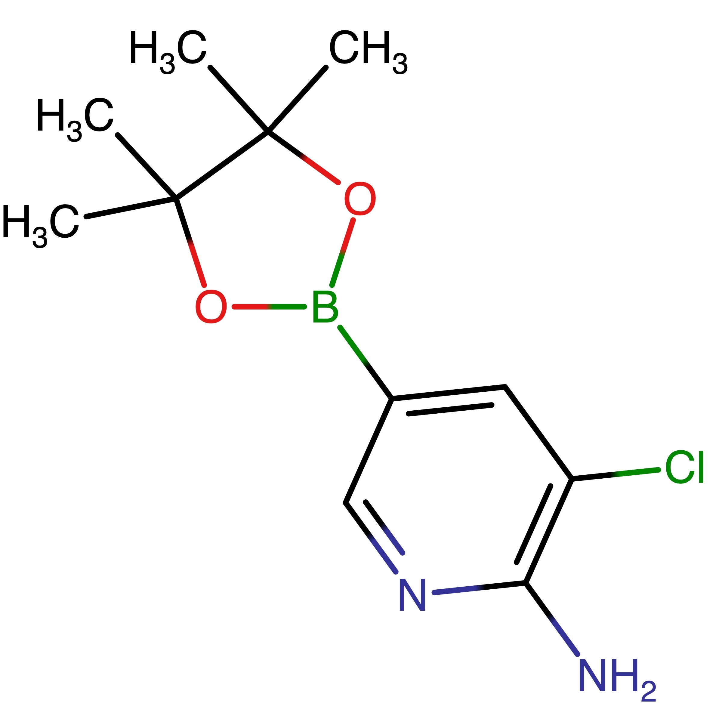 CAS RN 1032758-99-8 | 3-Chloro-5-(4,4,5,5-tetramethyl-1,3,2-dioxaborolan-2-yl)pyridin-2-amine | MFCD12923405