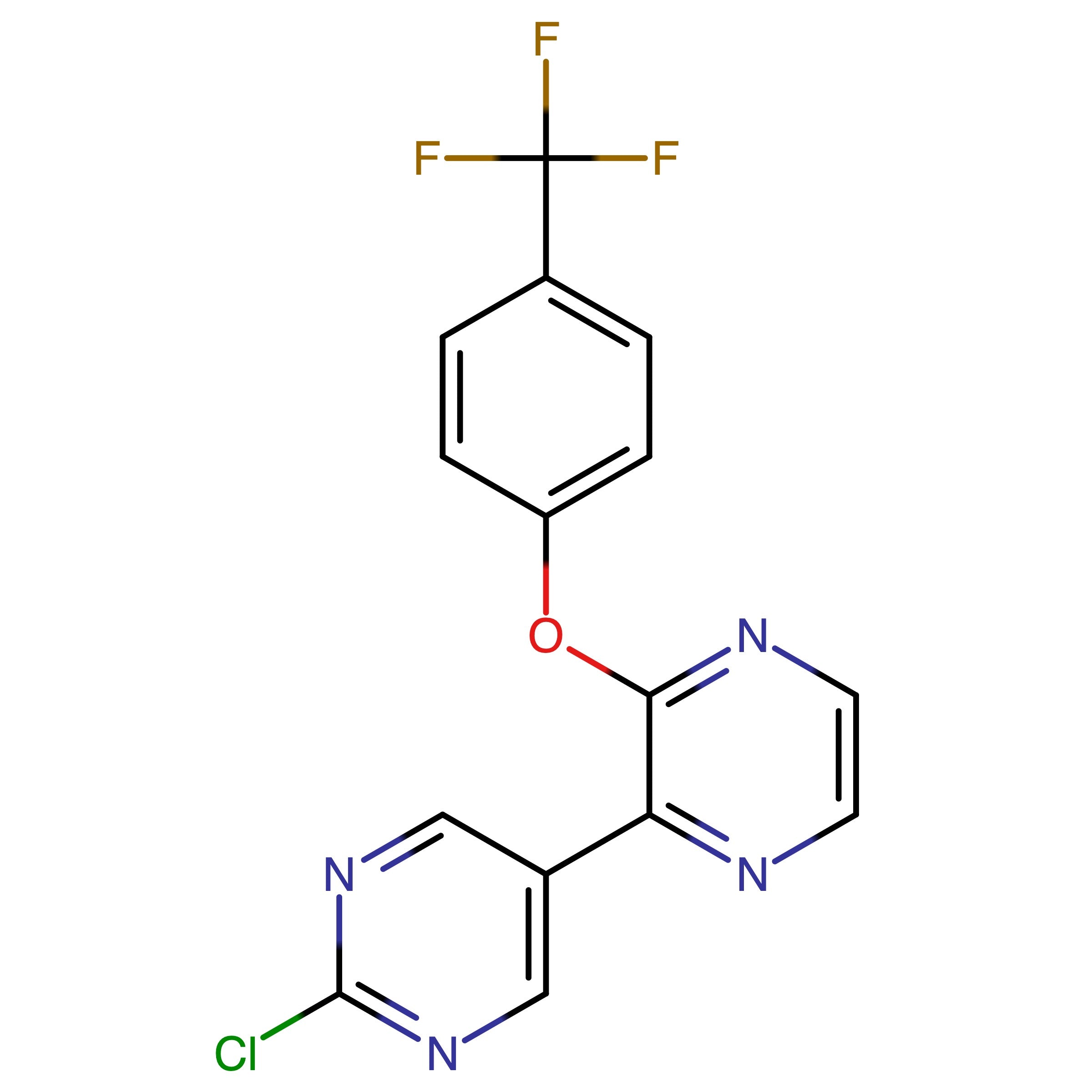 CAS RN 2962795-78-2 | 2-Chloro-5-(3-(4-(trifluoromethyl)phenoxy)pyrazin-2-yl)pyrimidine