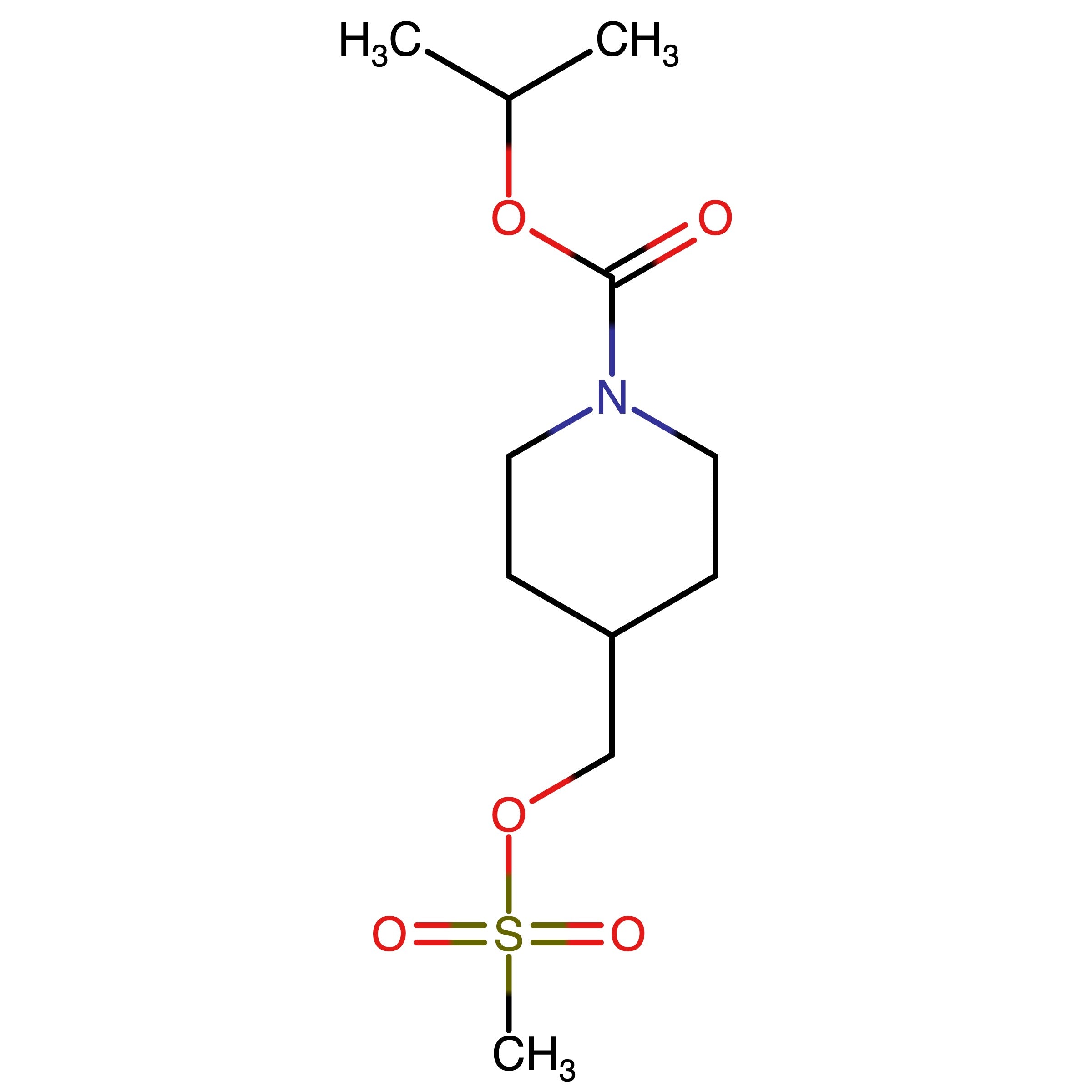 CAS RN 1032825-32-3 | (Propan-2-yl) 4-(((methylsulfonyl)oxy)methyl)piperidine-1-carboxylate