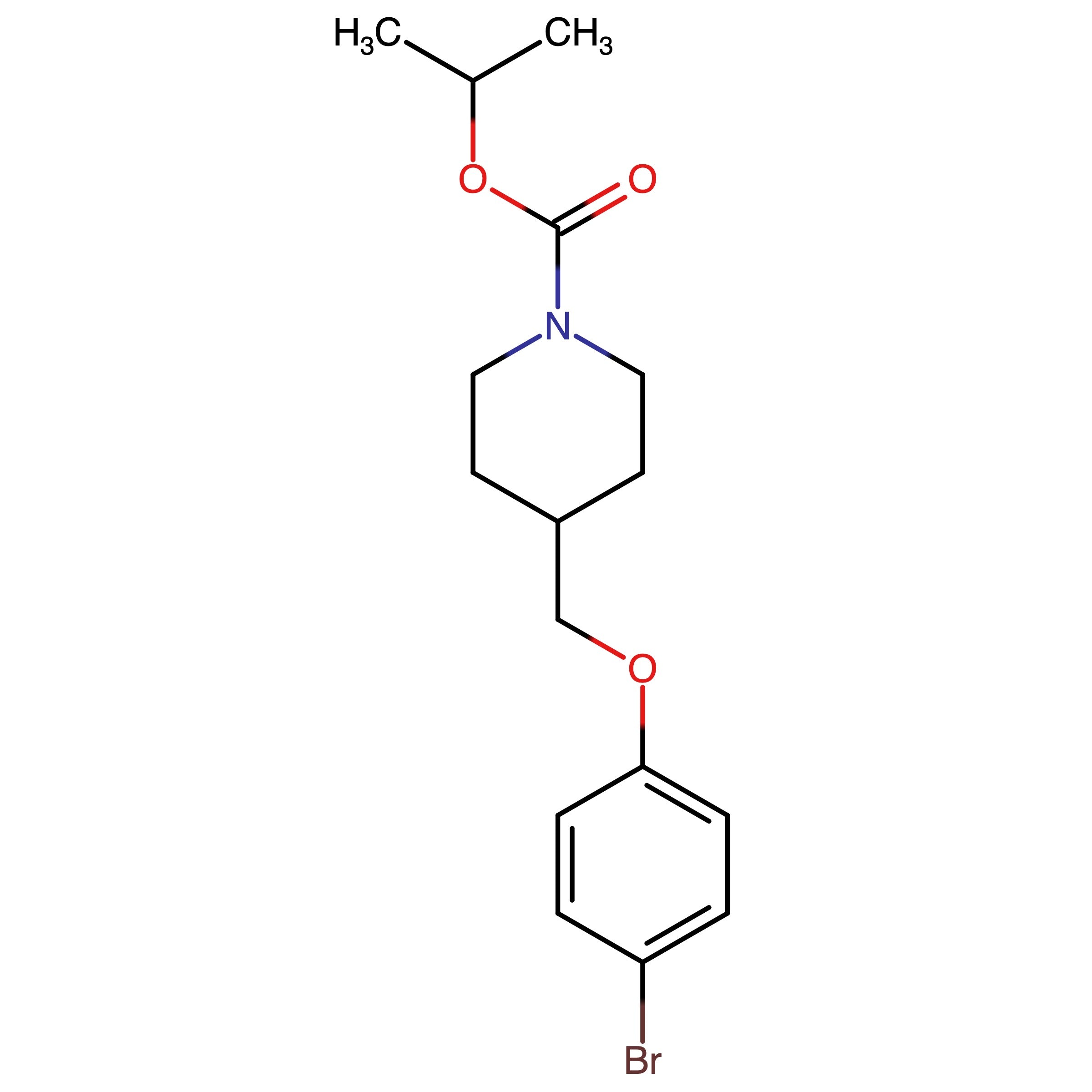 CAS RN 1032824-90-0 | (Propan-2-yl) 4-((4-bromophenoxy)methyl)piperidine-1-carboxylate