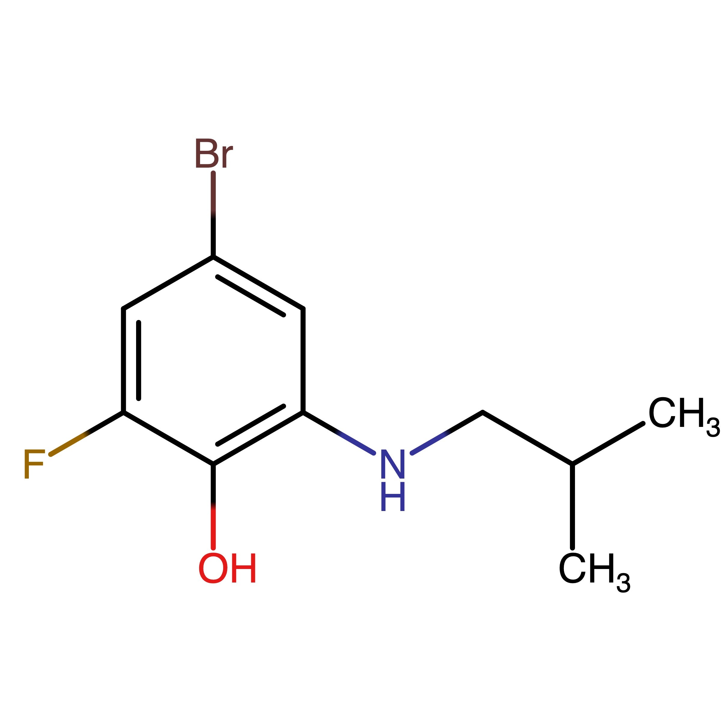 CAS RN 2766799-92-0 | 4-Bromo-2-fluoro-6-(isobutylamino)phenol
