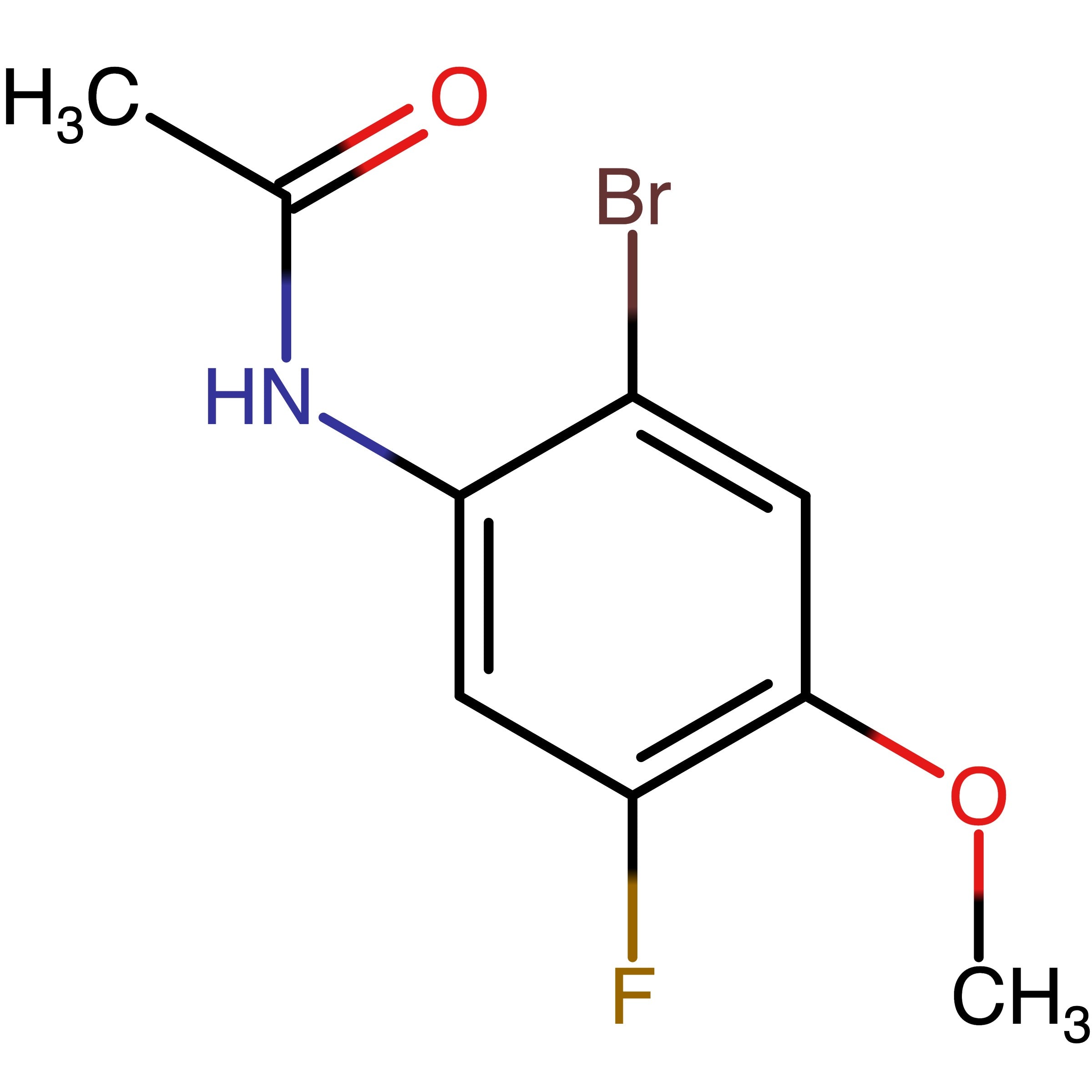 CAS RN 2916410-94-9 | N-(2-Bromo-5-fluoro-4-methoxyphenyl)acetamide
