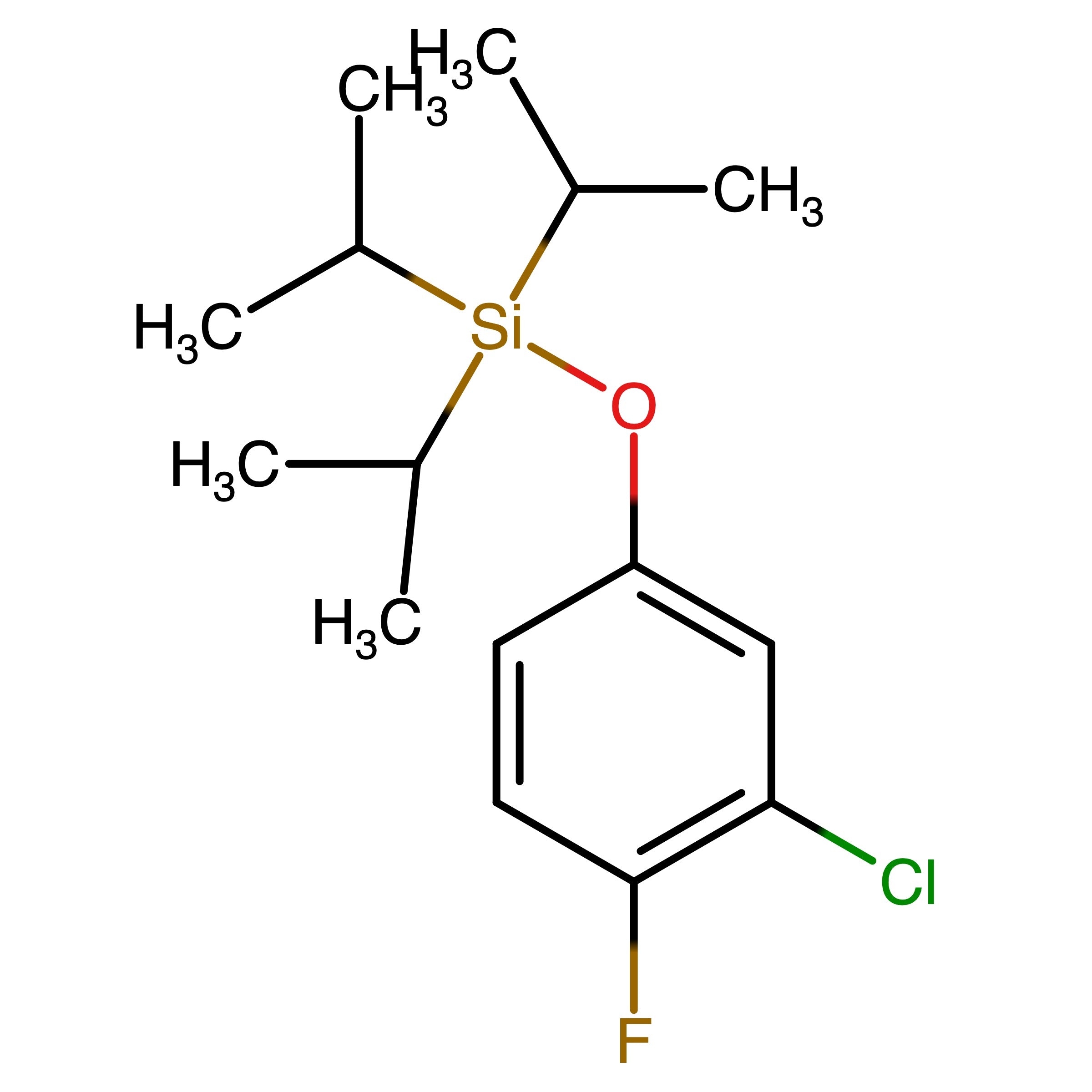 CAS RN 2093106-79-5 | (3-Chloro-4-fluorophenoxy)triisopropylsilane
