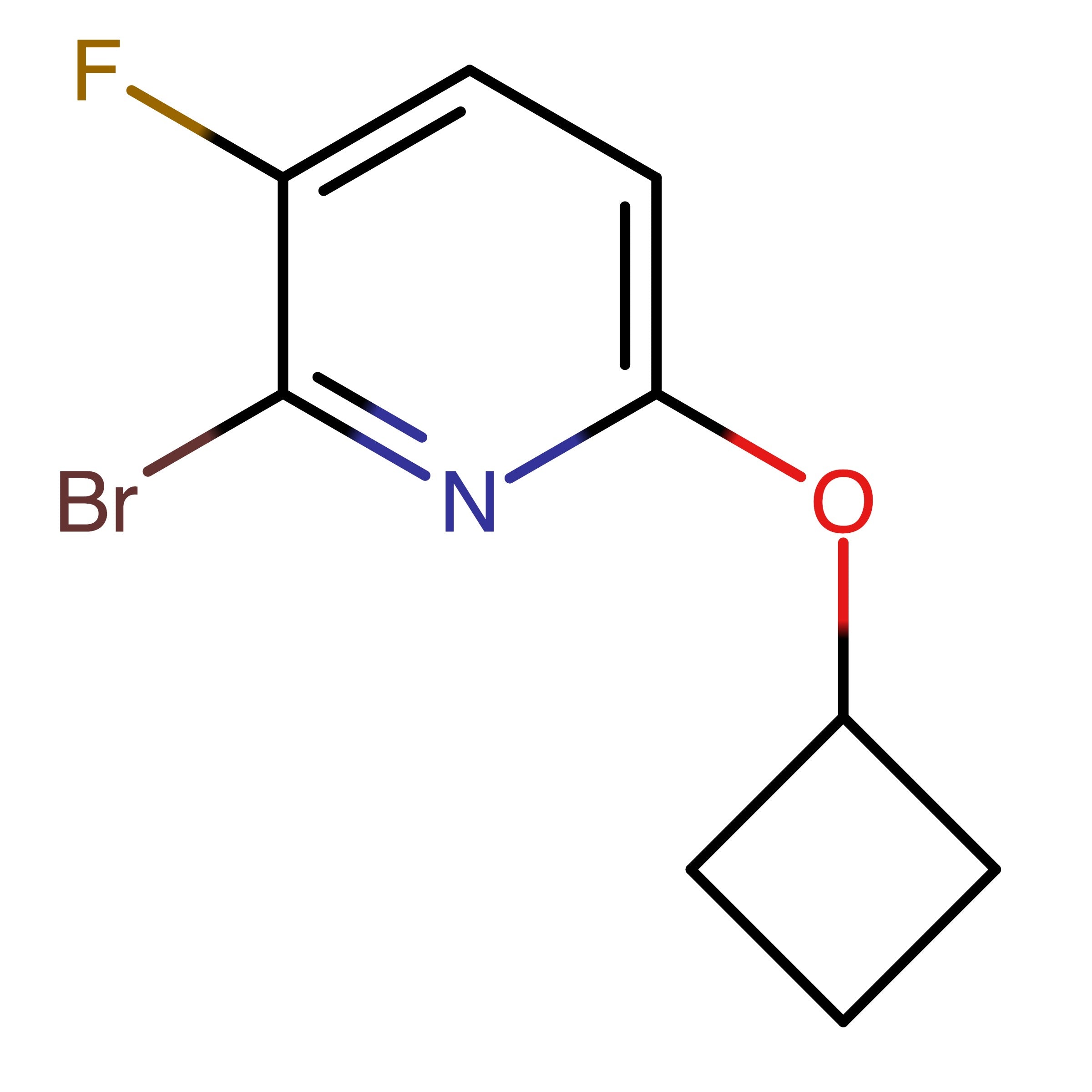 CAS RN 2088284-80-2 | 2-Bromo-6-cyclobutoxy-3-fluoropyridine