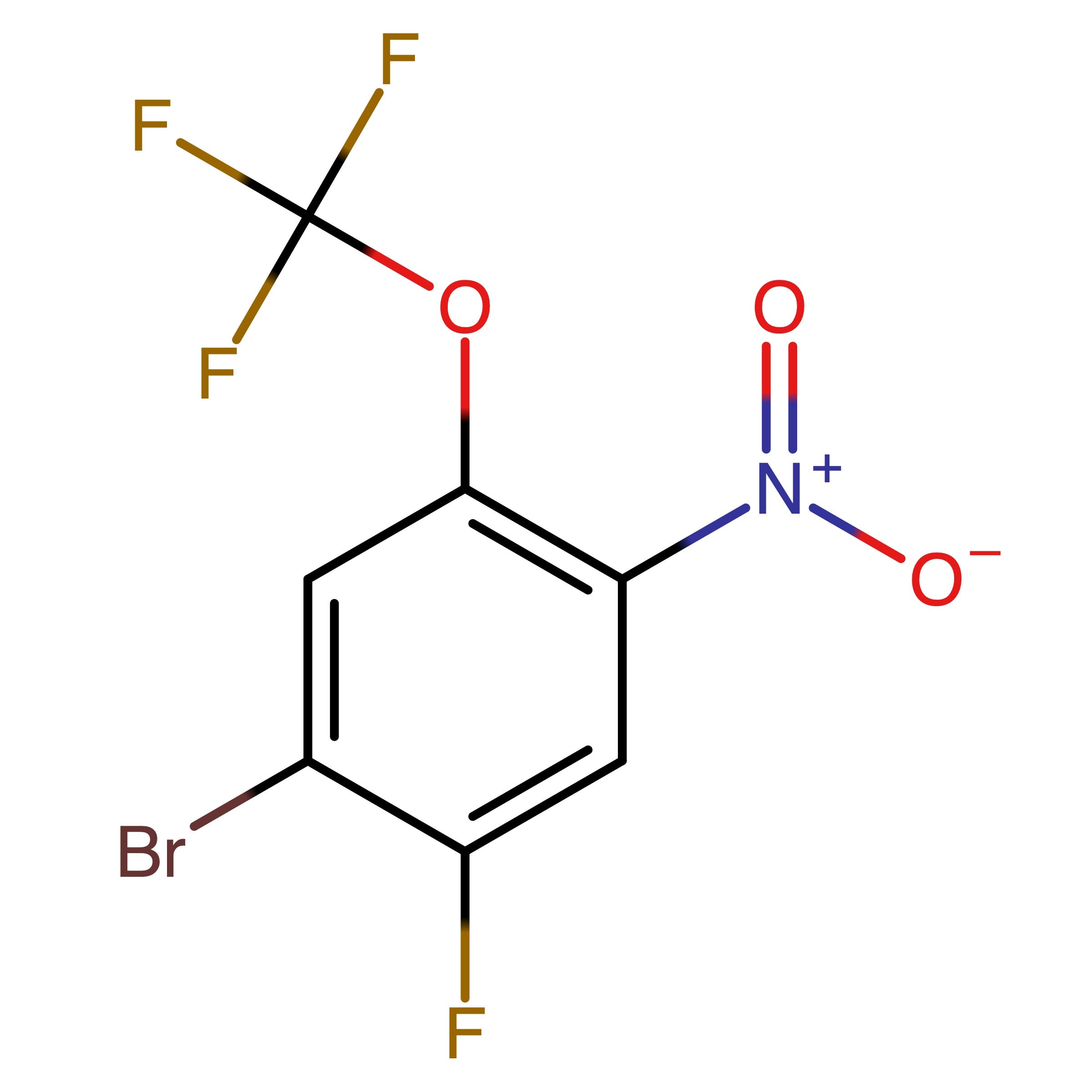CAS RN 1805938-98-0 | 1-Bromo-2-fluoro-4-nitro-5-(trifluoromethoxy)benzene | MFCD28740575