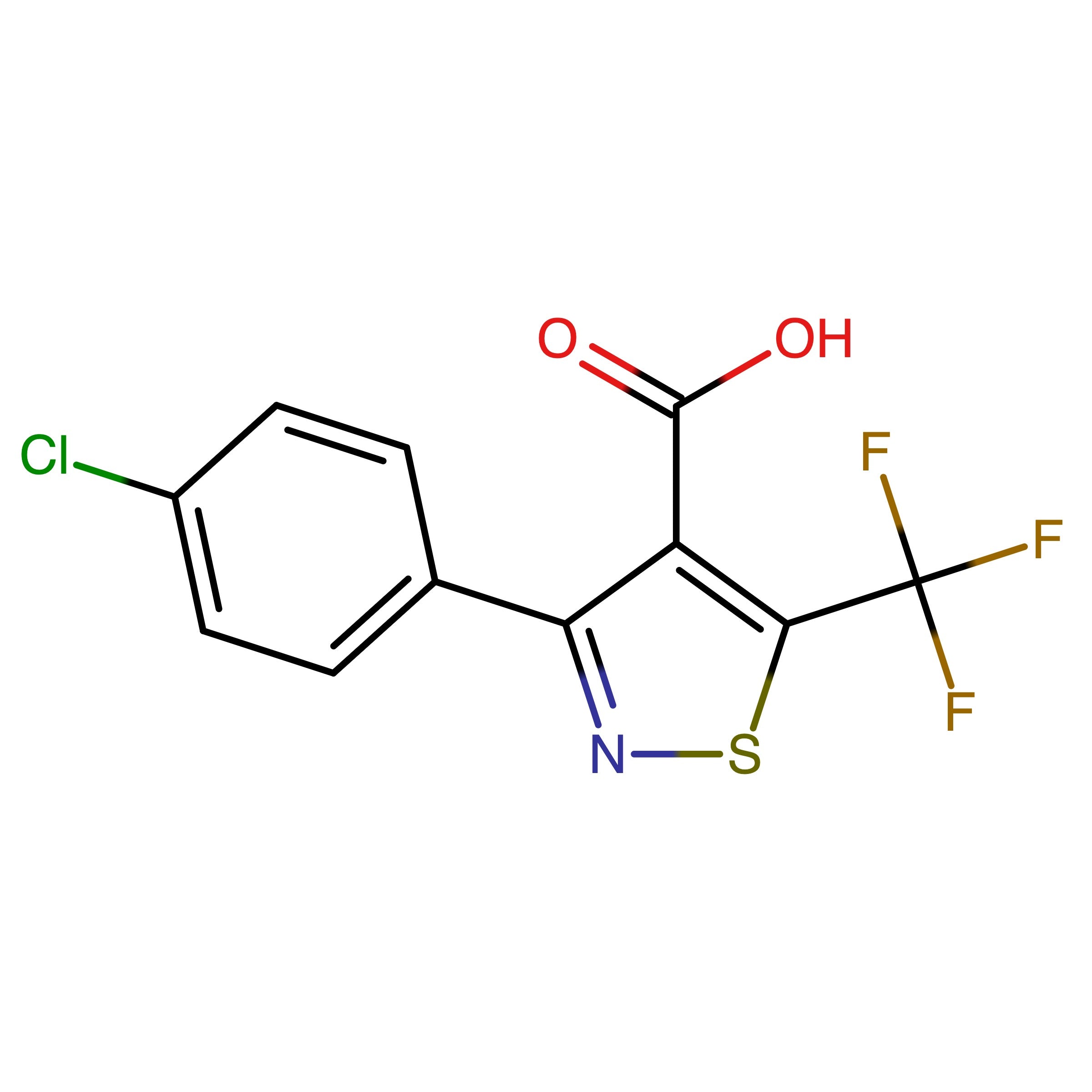 CAS RN 2159082-45-6 | 3-(4-Chlorophenyl)-5-(trifluoromethyl)isothiazole-4-carboxylic acid
