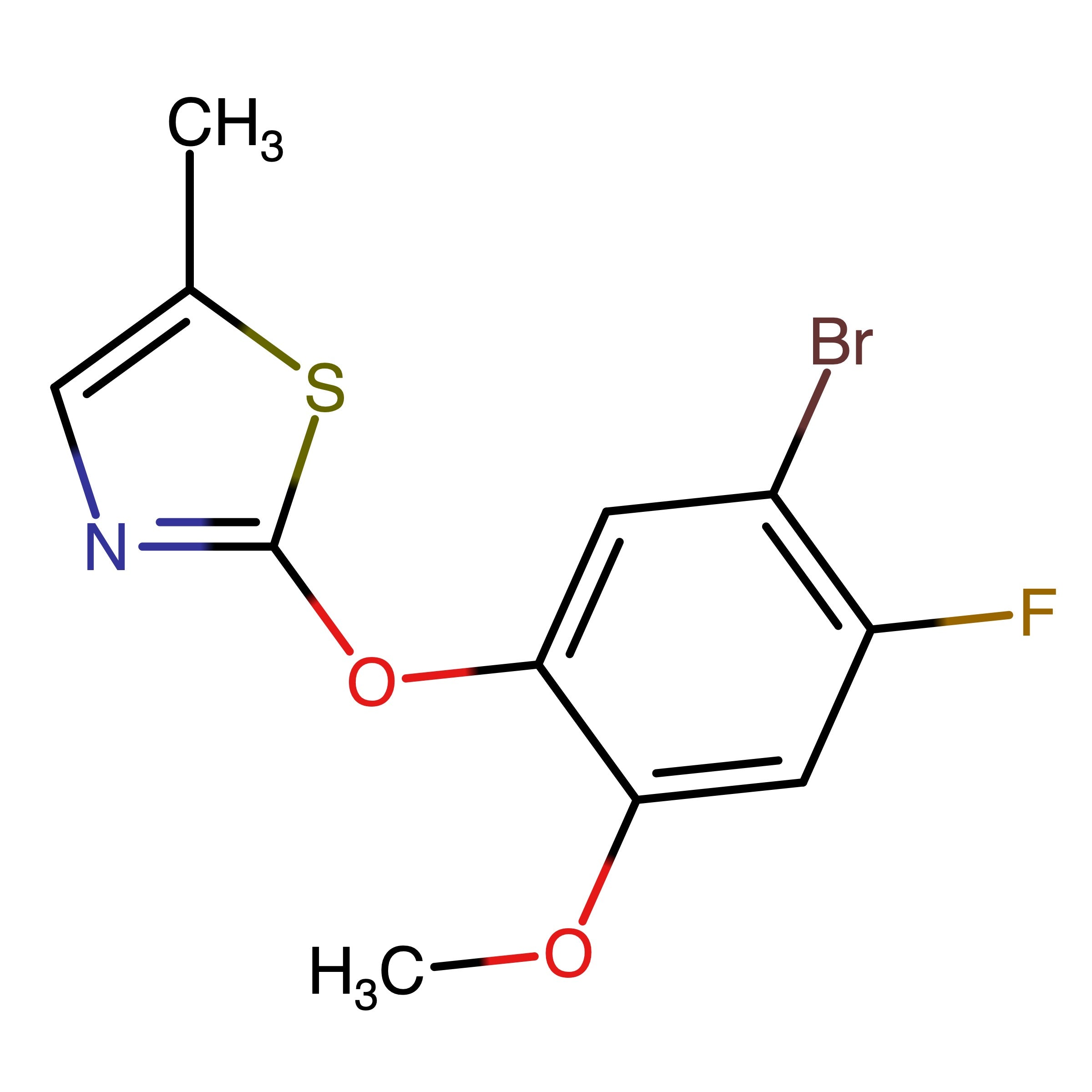 CAS RN 2159082-55-8 | 2-(5-Bromo-4-fluoro-2-methoxyphenoxy)-5-methylthiazole