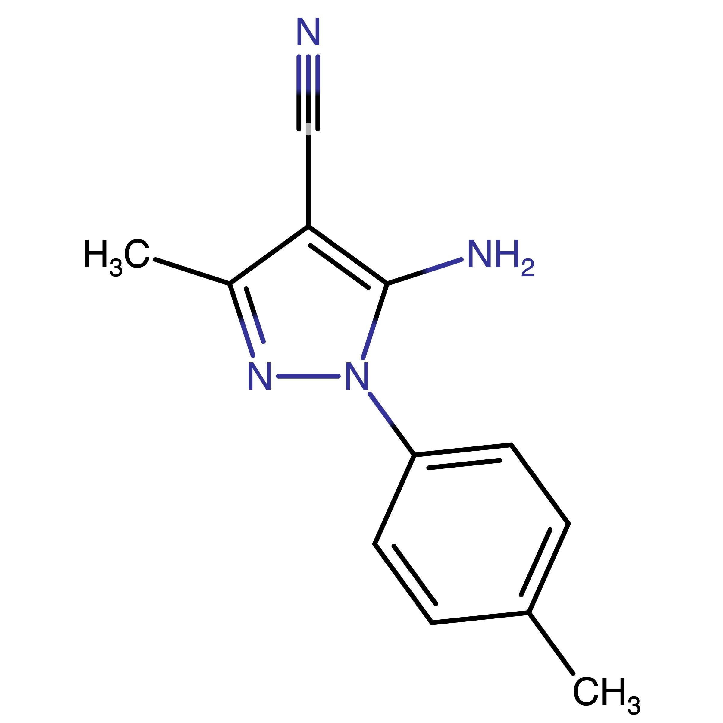 CAS RN 1020058-12-1 | 5-Amino-3-methyl-1-(p-tolyl)-1H-pyrazole-4-carbonitrile