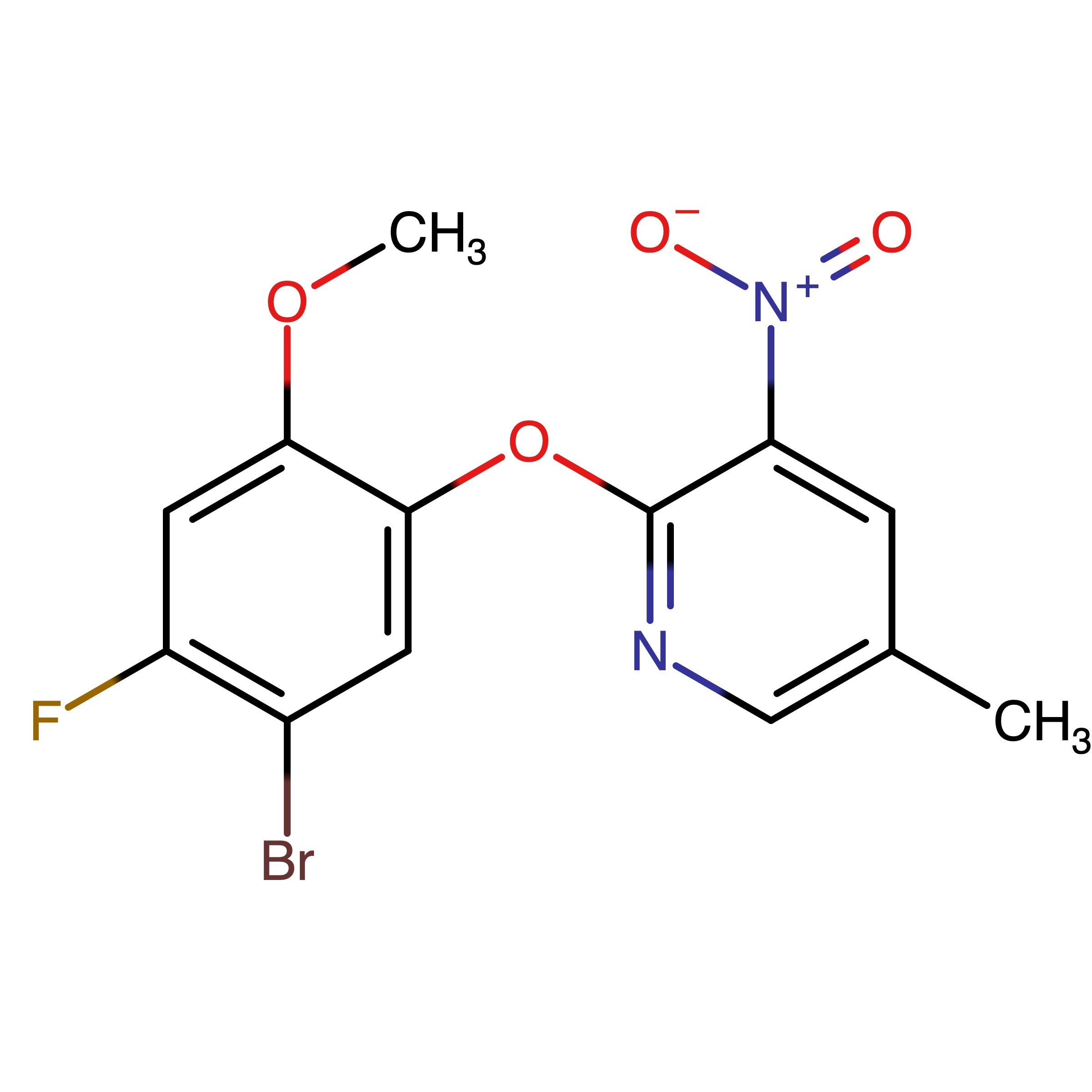 CAS RN 2159082-57-0 | 2-(5-Bromo-4-fluoro-2-methoxyphenoxy)-5-methyl-3-nitropyridine