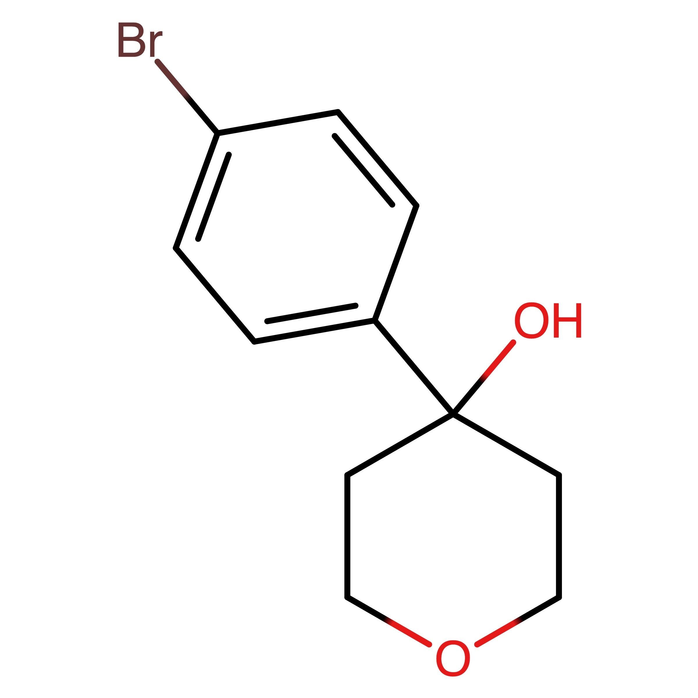 CAS 165119-46-0 | 4-(4-Bromophenyl)tetrahydropyran-4-ol | MFCD11849469