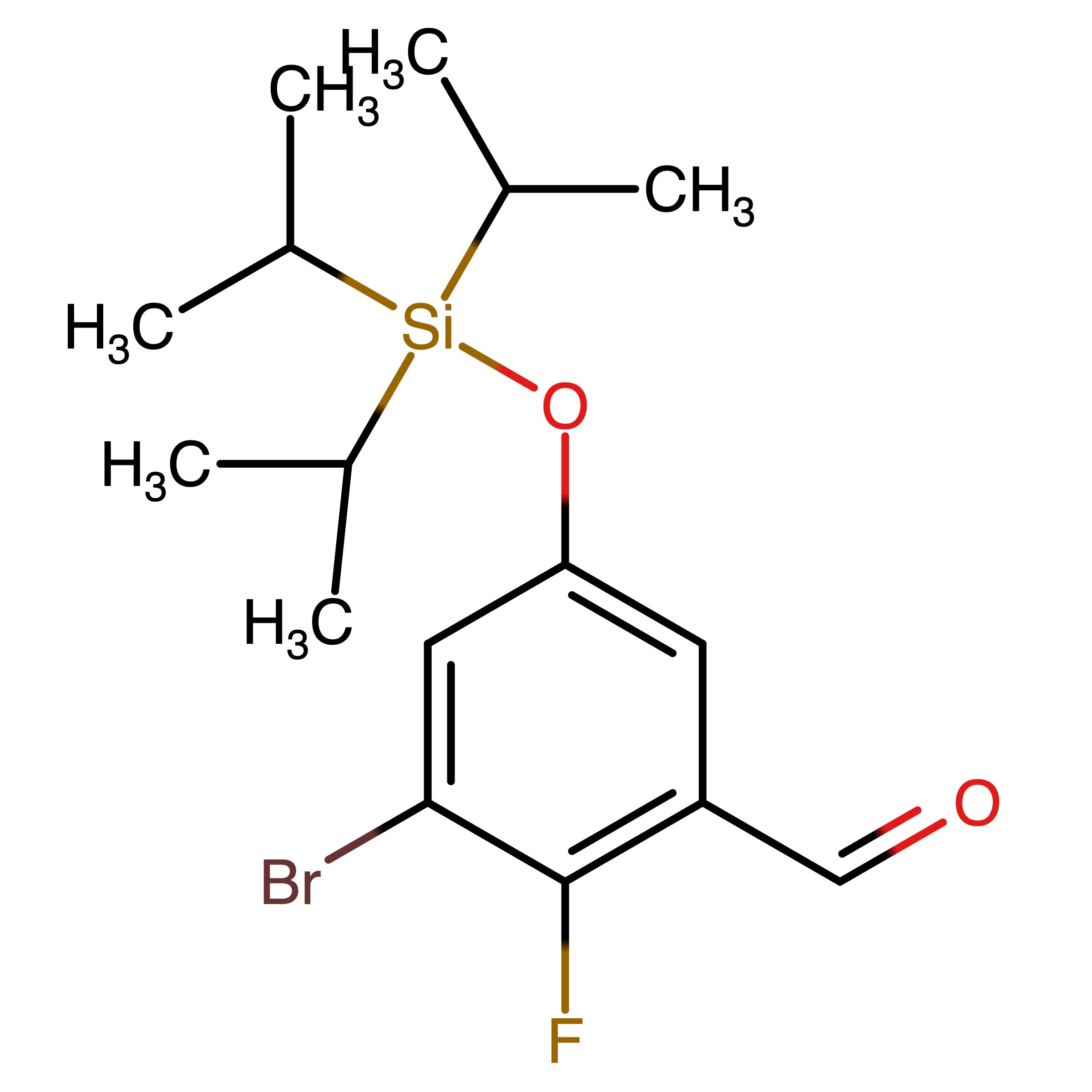 CAS RN 2159082-69-4 | 3-Bromo-2-fluoro-5-((triisopropylsilyl)oxy)benzaldehyde