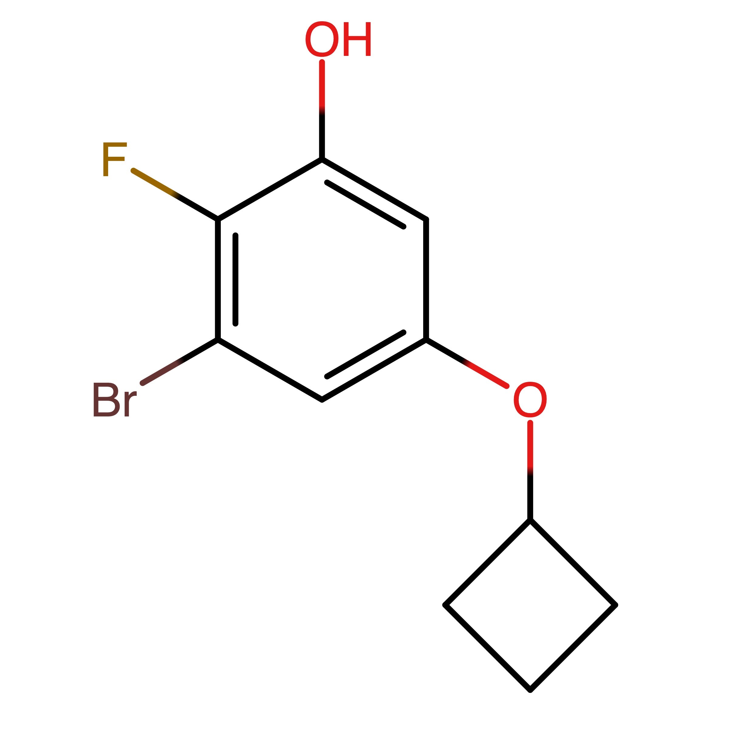 CAS RN 2088284-78-8 | 3-Bromo-5-cyclobutoxy-2-fluorophenol | MFCD30829934