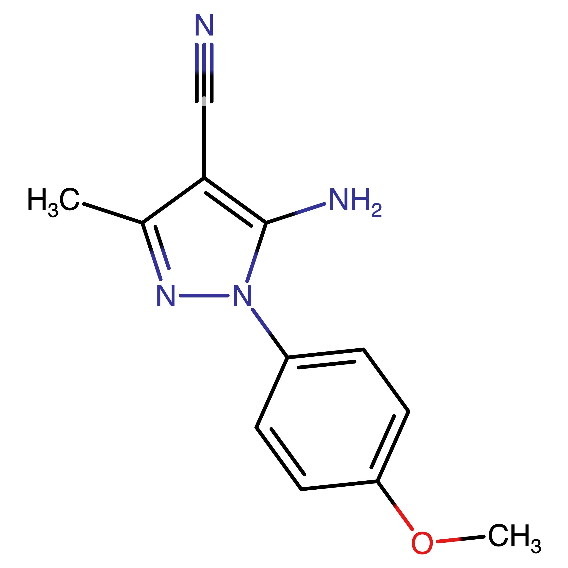CAS RN 1245144-98-2 | 5-Amino-1-(4-methoxyphenyl)-3-methyl-1H-pyrazole-4-carbonitrile