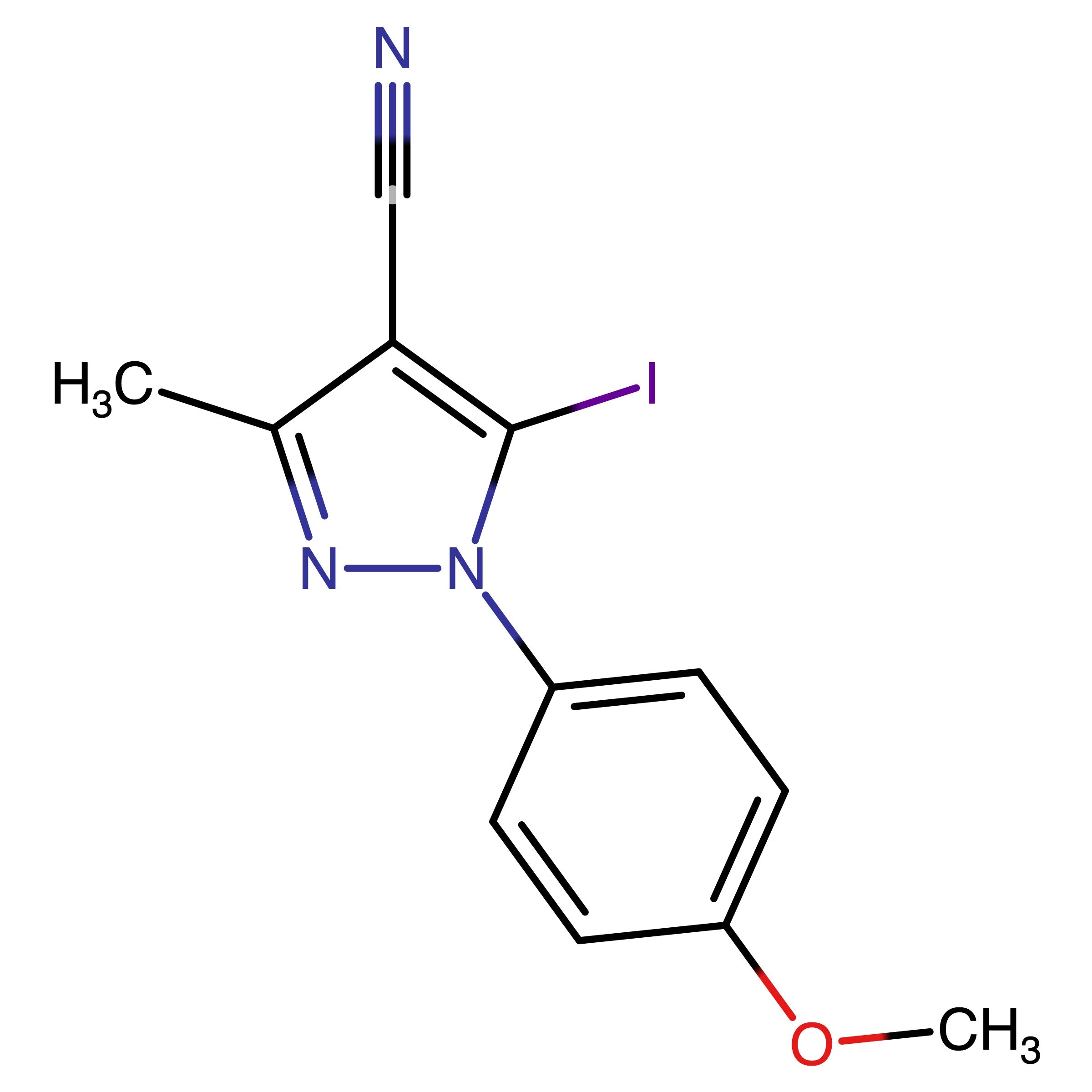CAS RN 1290138-29-2 | 5-Iodo-1-(4-methoxyphenyl)-3-methyl-1H-pyrazole-4-carbonitrile
