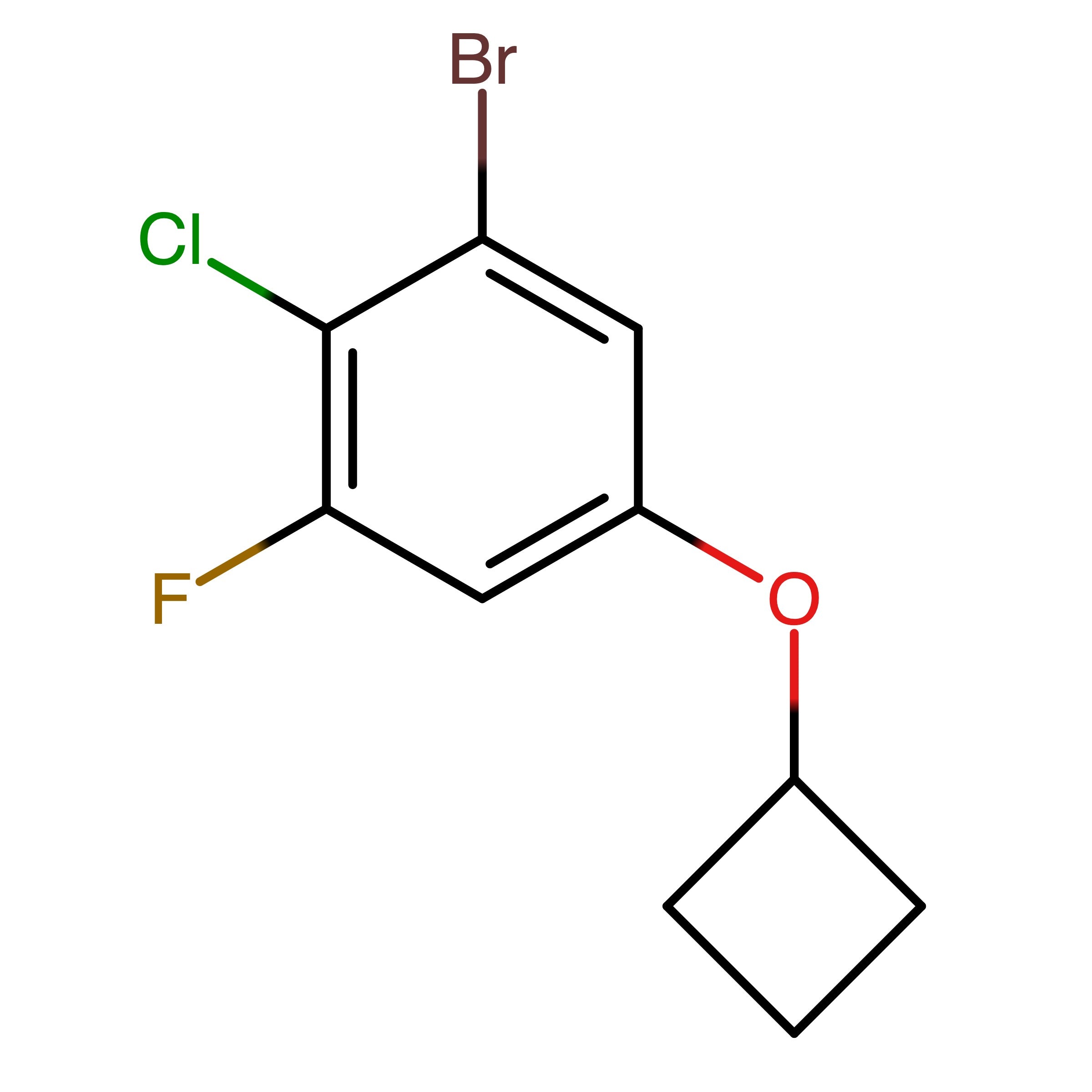 CAS RN 2159082-89-8 | 1-Bromo-2-chloro-5-cyclobutoxy-3-fluorobenzene