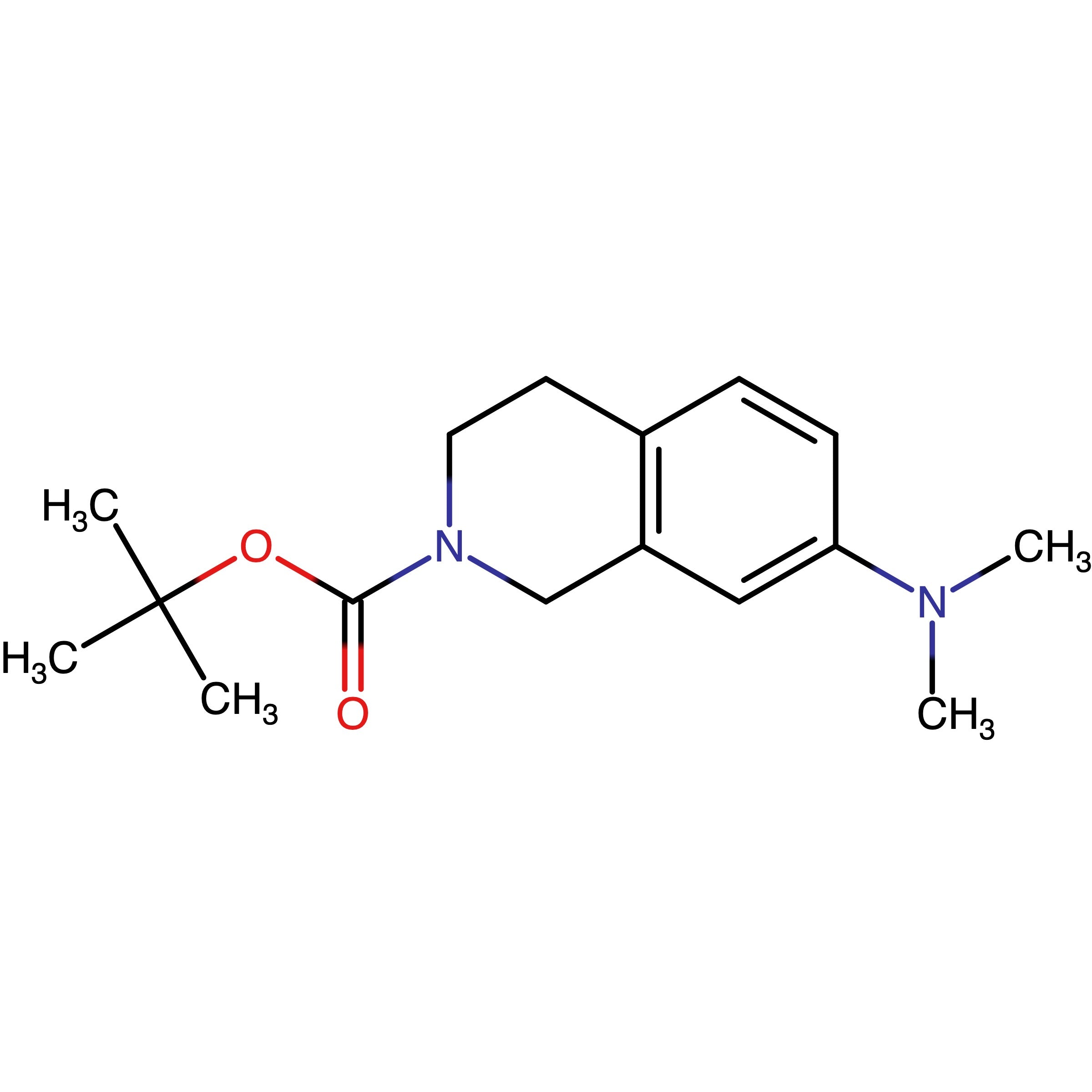 CAS RN 1632031-11-8 | tert-Butyl 7-(dimethylamino)-3,4-dihydroisoquinoline-2(1H)-carboxylate