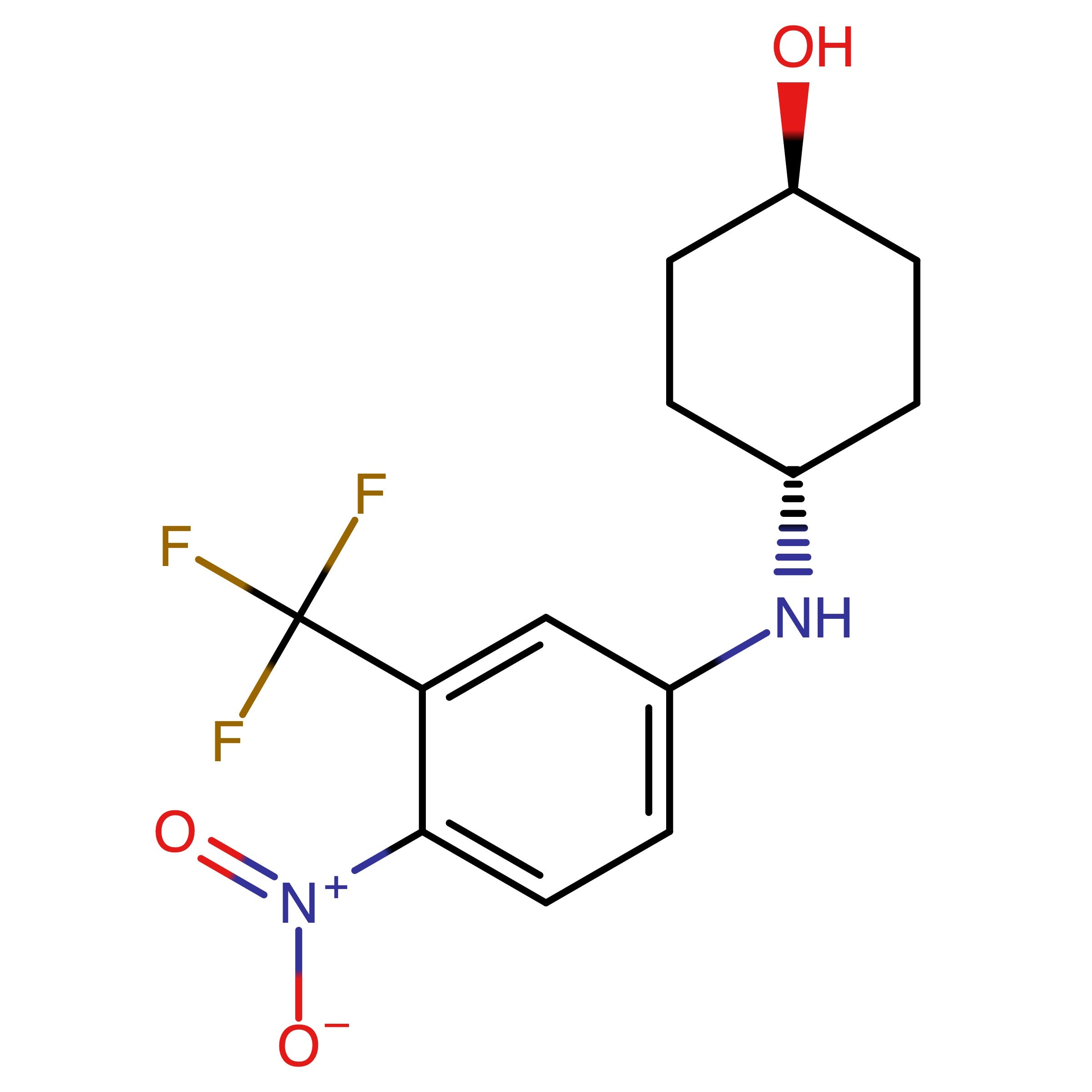 CAS RN 1163268-84-5 | (1R,4R)-4-((4-Nitro-3-(trifluoromethyl)phenyl)amino)cyclohexan-1-ol