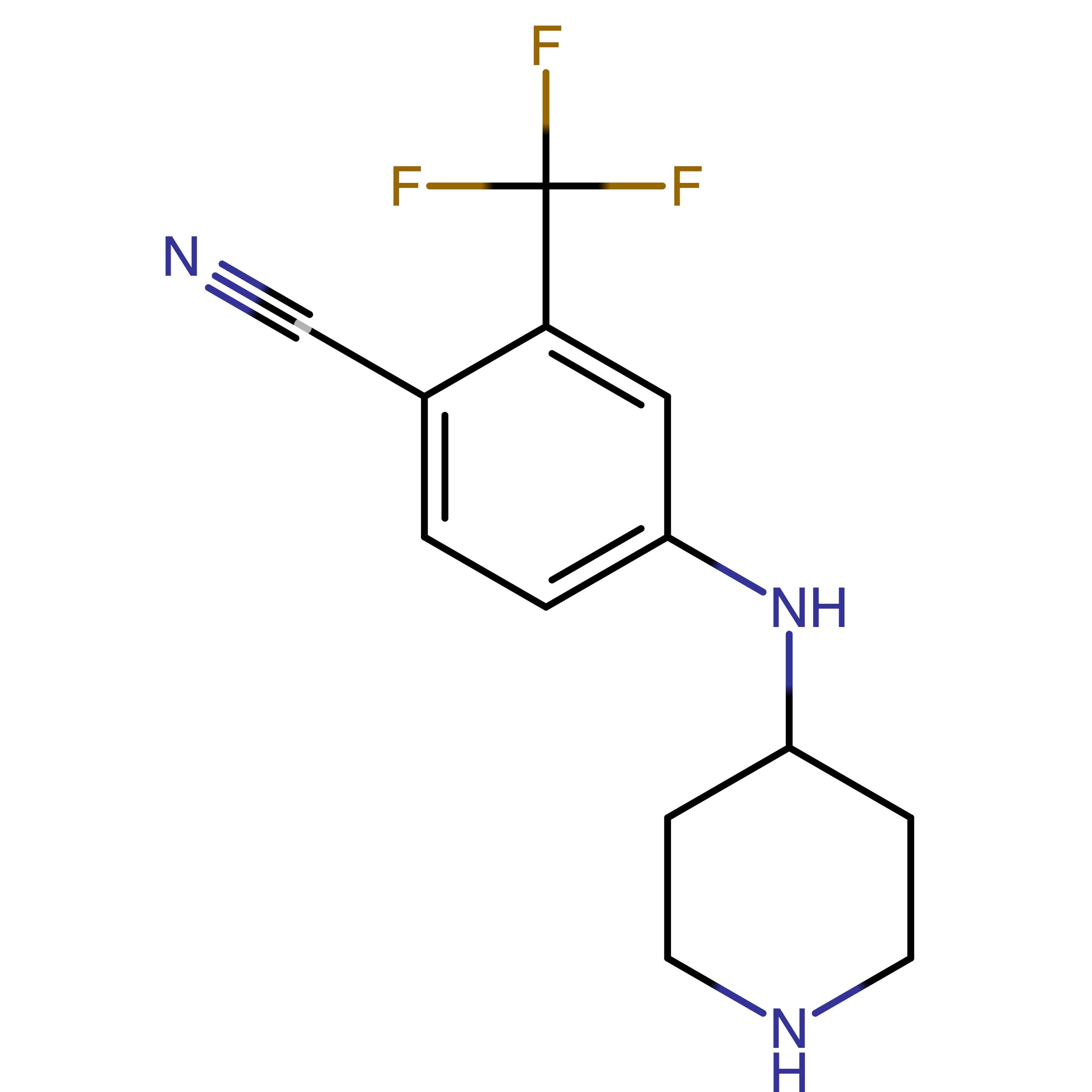 CAS RN 1097782-27-8 | 4-(Piperidin-4-ylamino)-2-(trifluoromethyl)benzonitrile