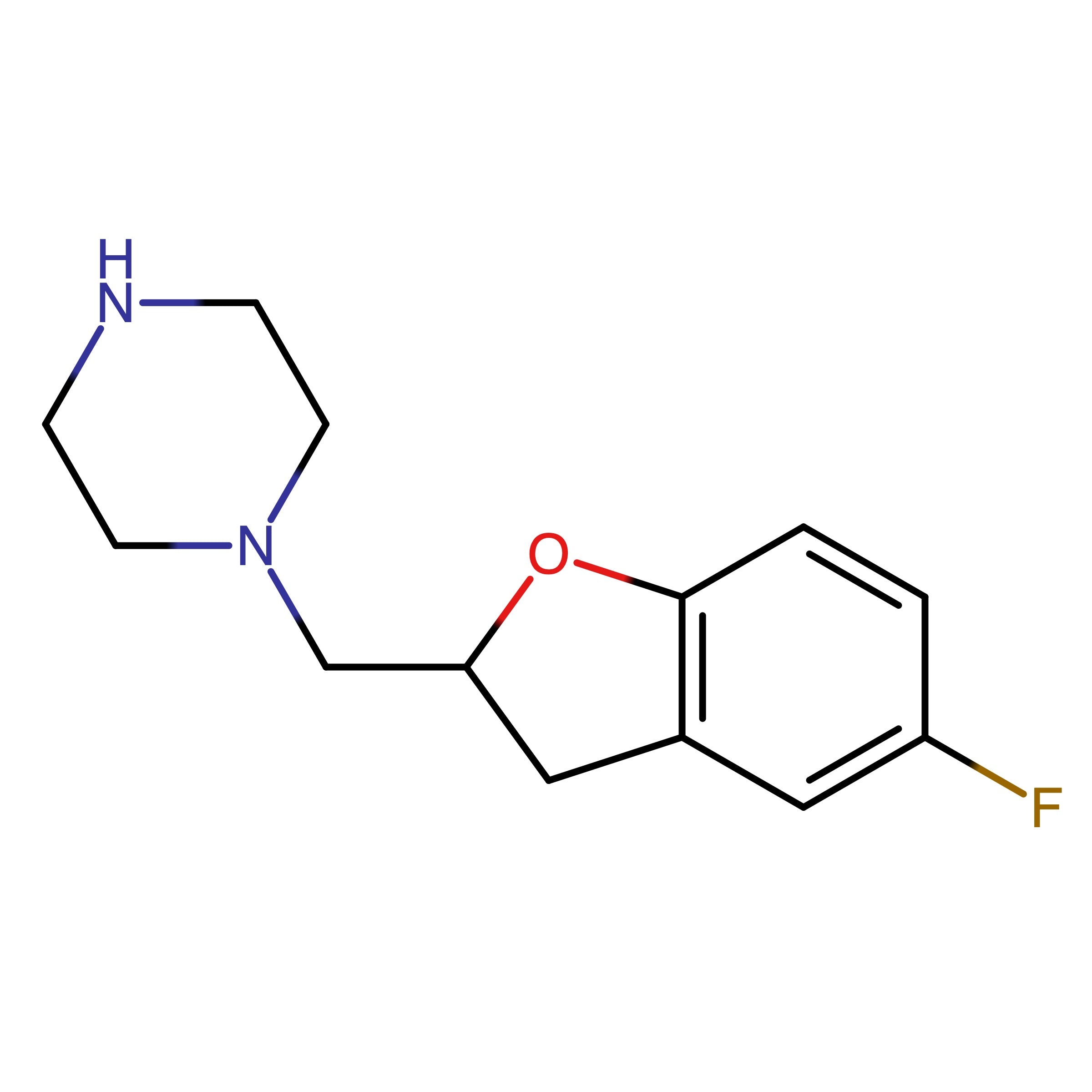 CAS RN 1519667-56-1 | 1-((5-Fluoro-2,3-dihydrobenzofuran-2-yl)methyl)piperazine