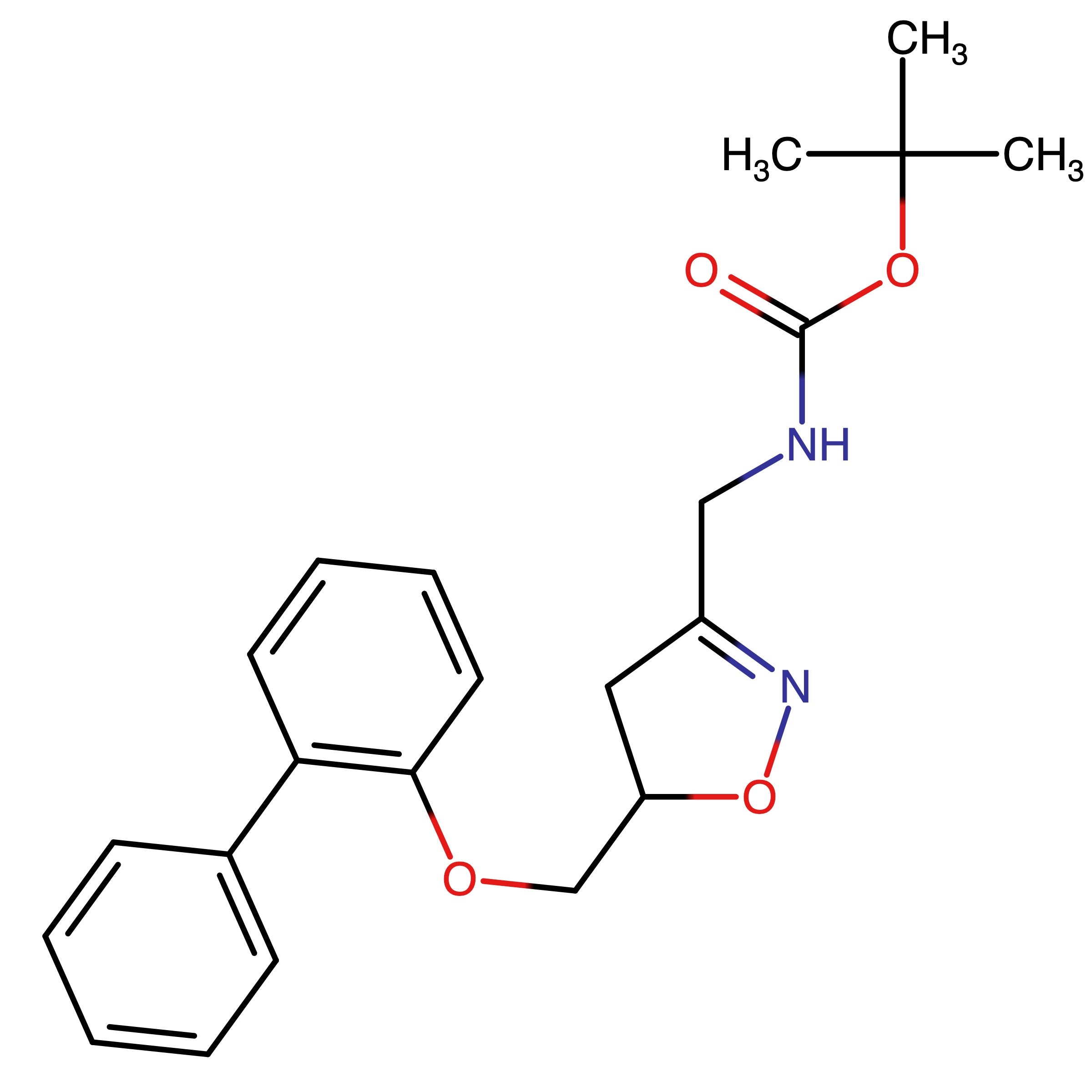 CAS RN 1620292-14-9 | tert-Butyl ((5-(([1,1'-biphenyl]-2-yloxy)methyl)-4,5-dihydroisoxazol-3-yl)methyl)carbamate