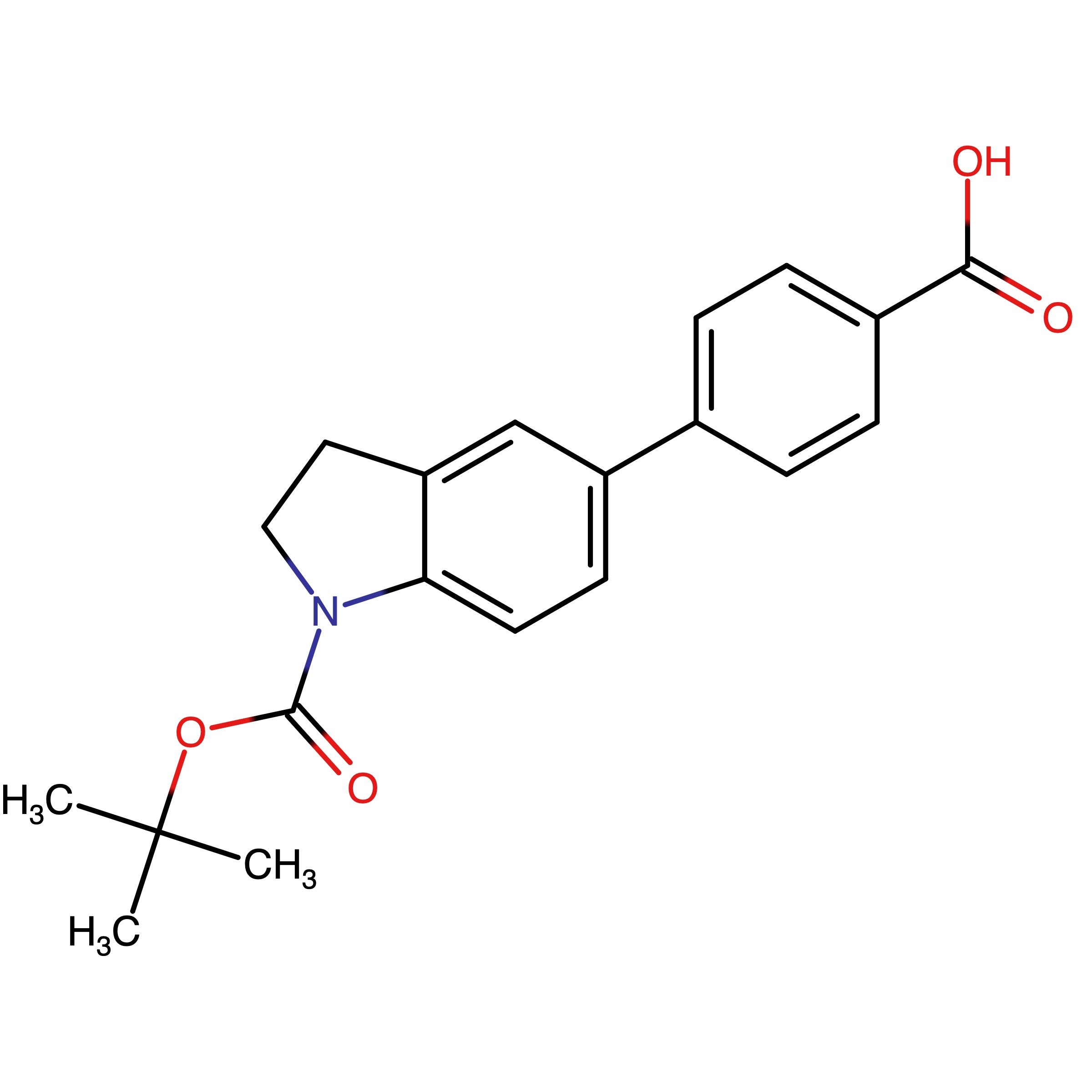 CAS RN 2384146-59-0 | 4-(1-(tert-Butoxycarbonyl)indolin-5-yl)benzoic acid