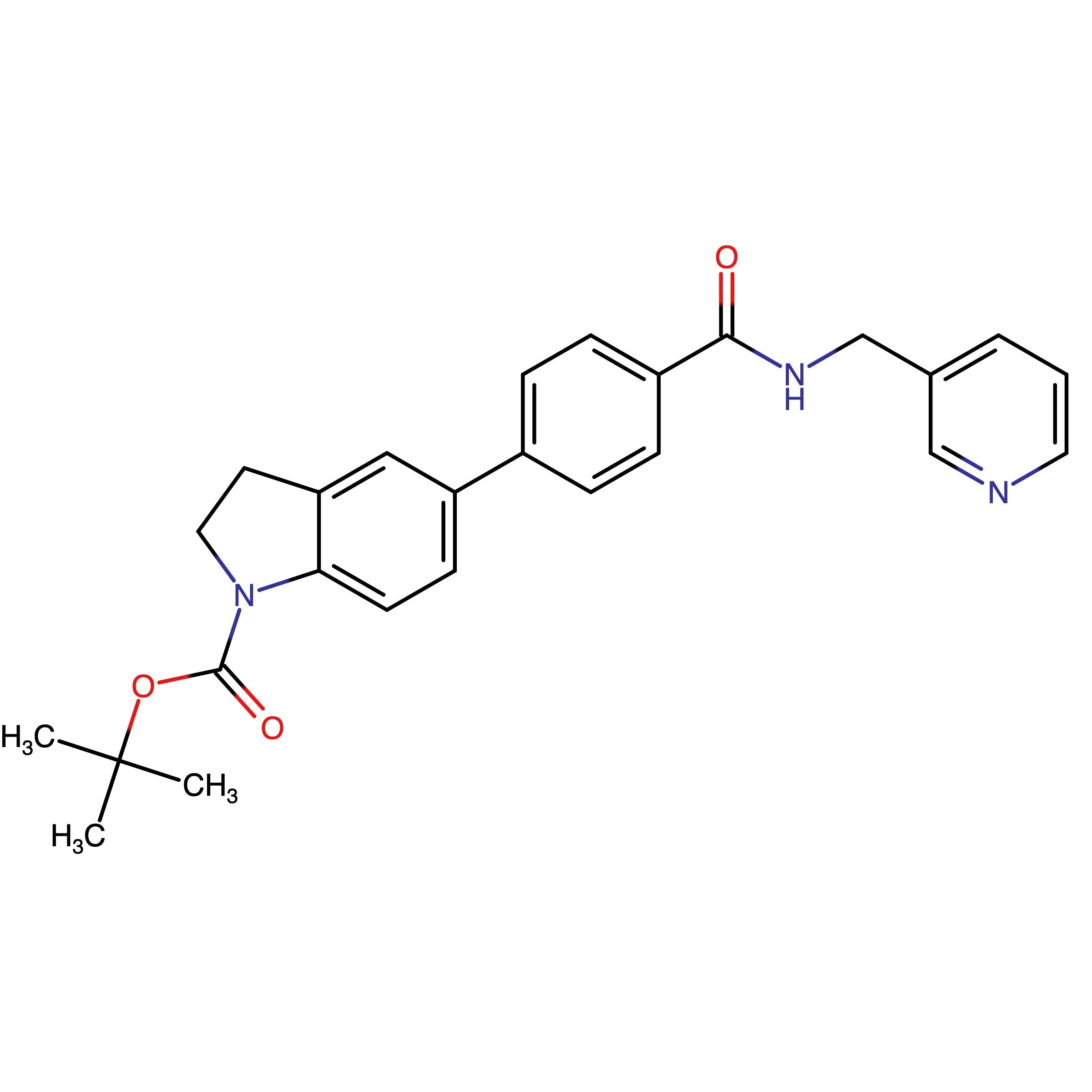 CAS RN 2384146-60-3 | tert-Butyl 5-(4-((pyridin-3-ylmethyl)carbamoyl)phenyl)indoline-1-carboxylate