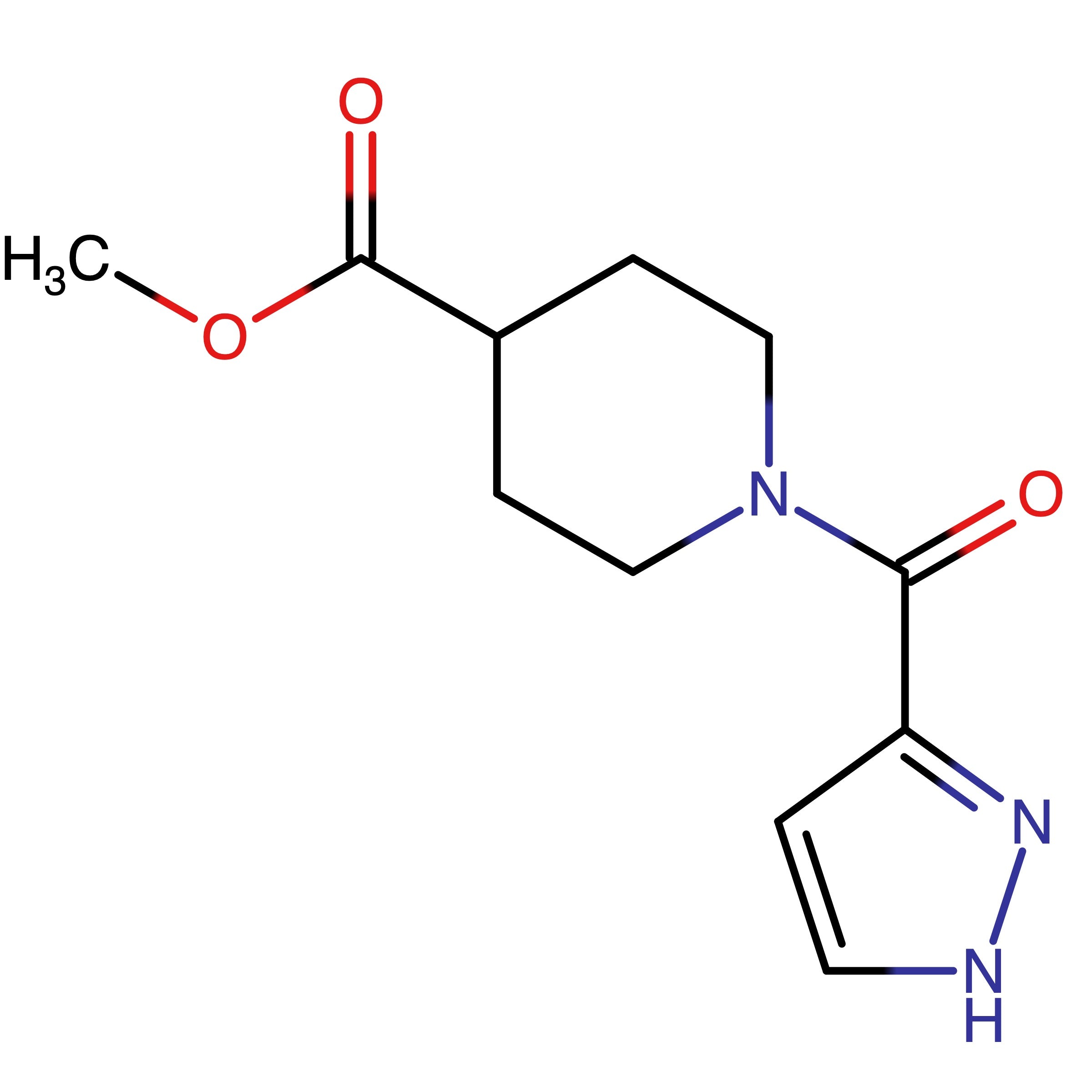 CAS RN 1153854-42-2 | Methyl 1-(1H-pyrazole-3-carbonyl)piperidine-4-carboxylate
