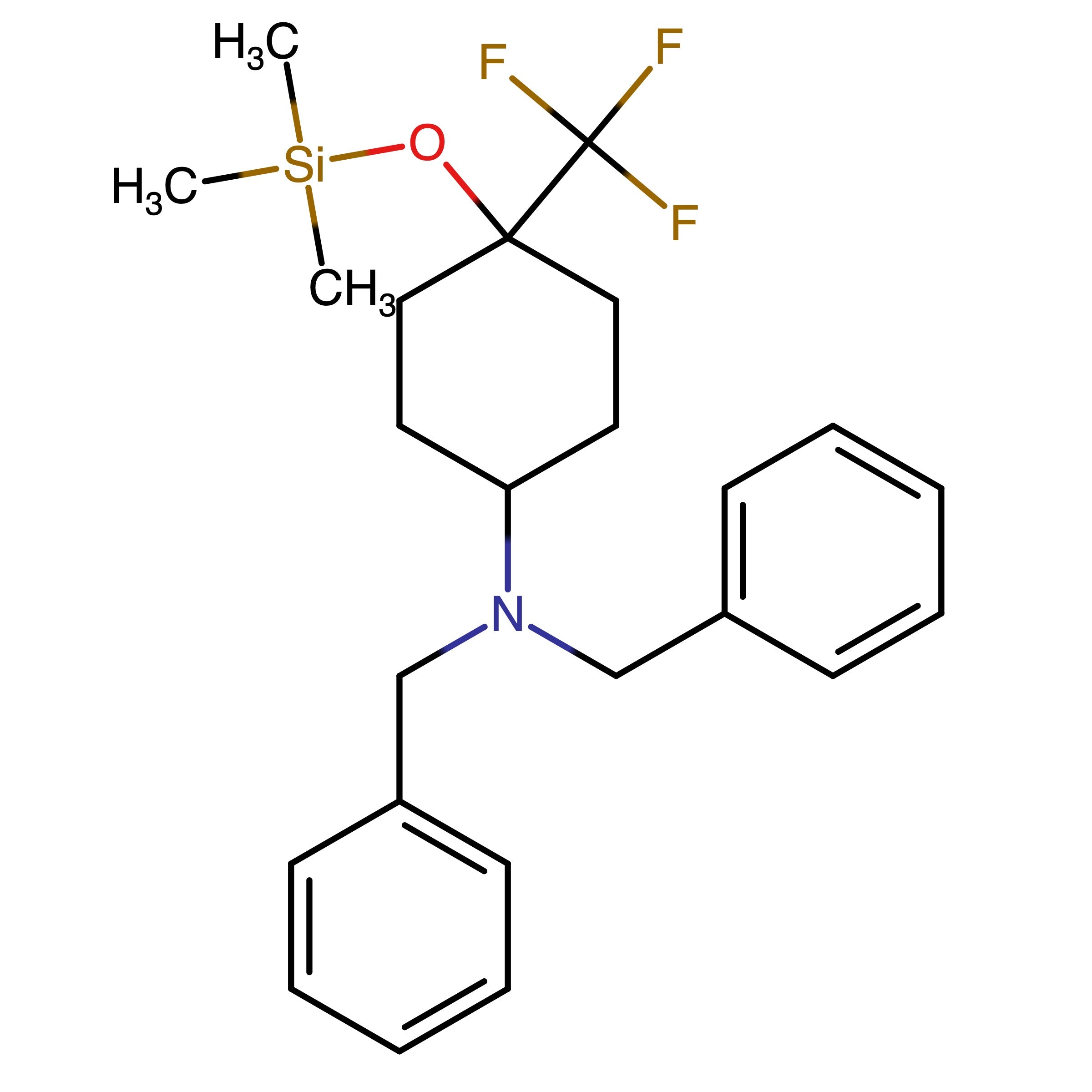 CAS RN 2770344-39-1 | N,N-Dibenzyl-4-(trifluoromethyl)-4-((trimethylsilyl)oxy)cyclohexan-1-amine
