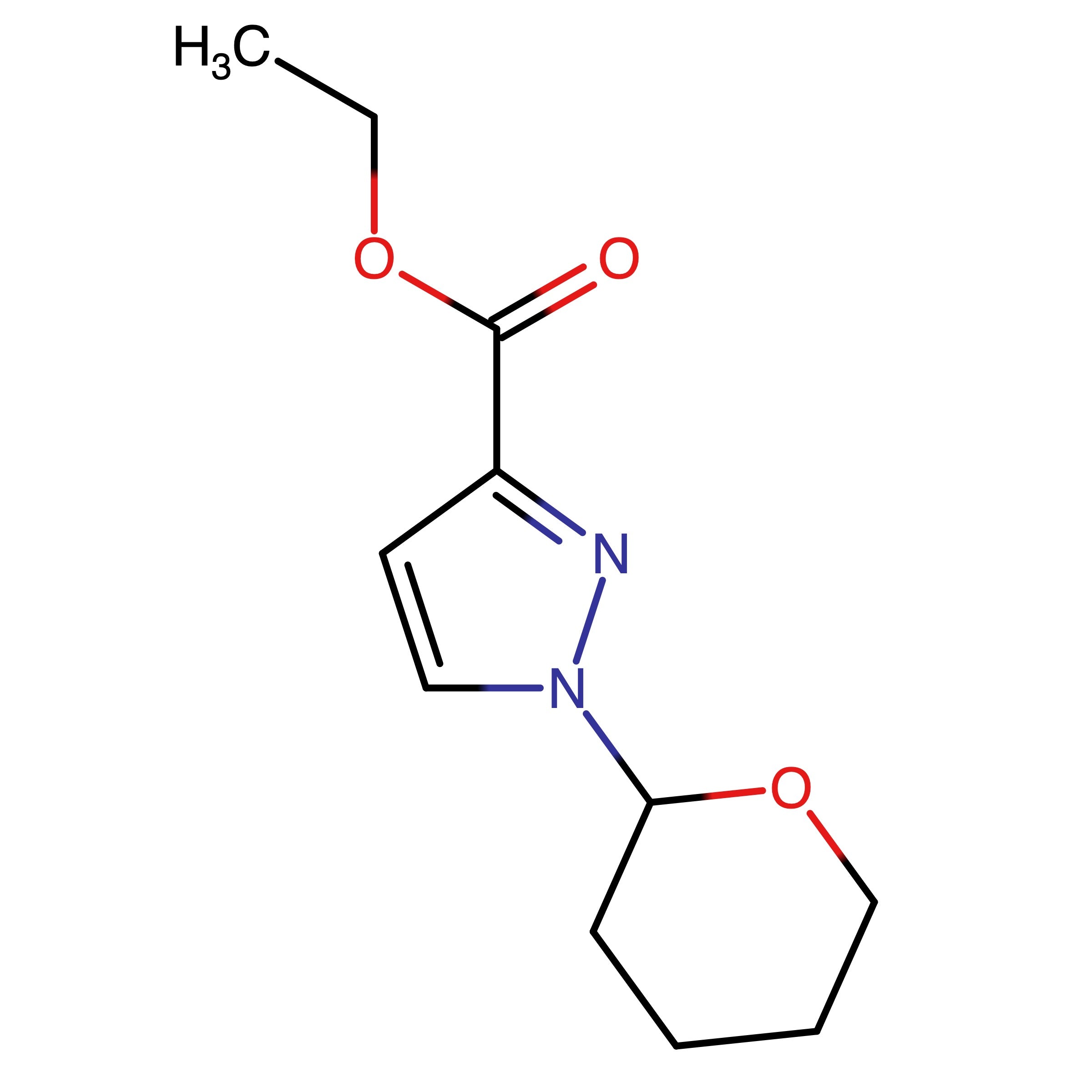 CAS RN 1798393-51-7 | Ethyl 1-(tetrahydro-2H-pyran-2-yl)-1H-pyrazole-3-carboxylate