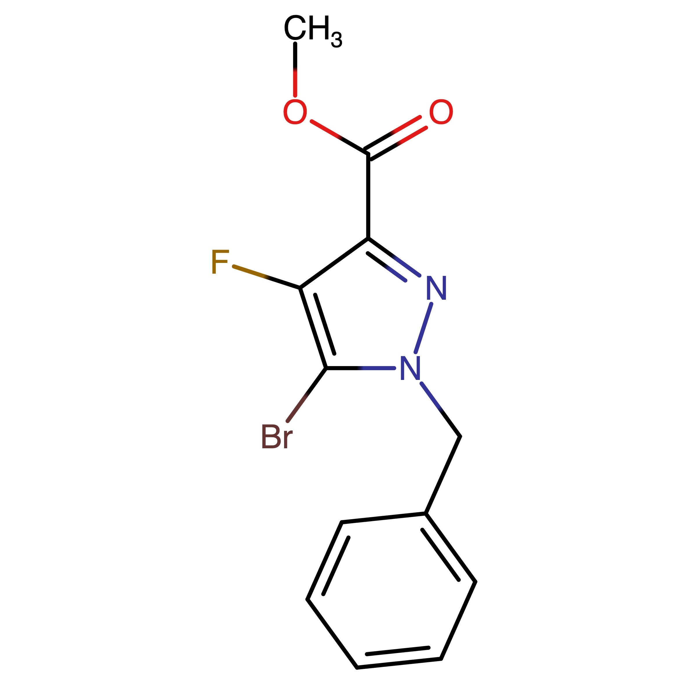 CAS RN 2770344-68-6 | Methyl 1-benzyl-5-bromo-4-fluoro-1H-pyrazole-3-carboxylate