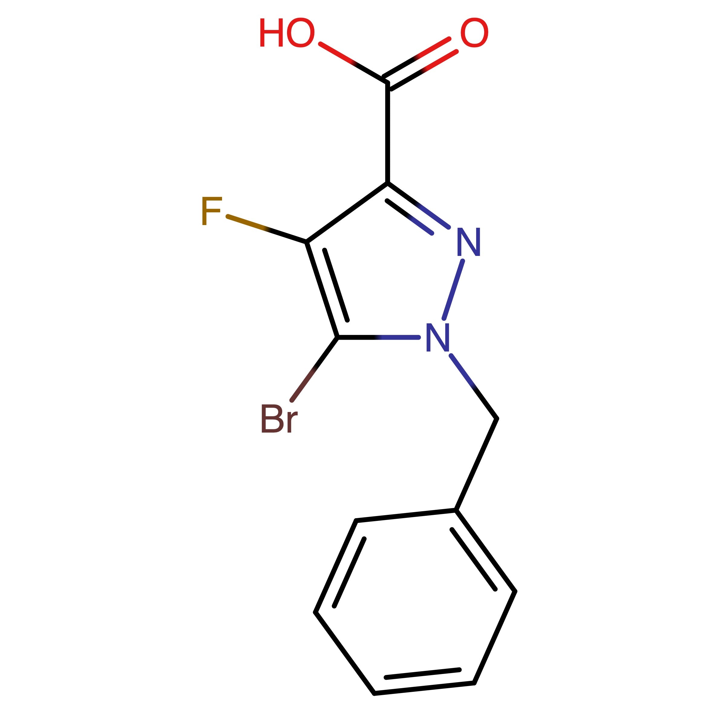 CAS RN 2770344-69-7 | 1-Benzyl-5-bromo-4-fluoro-1H-pyrazole-3-carboxylic acid