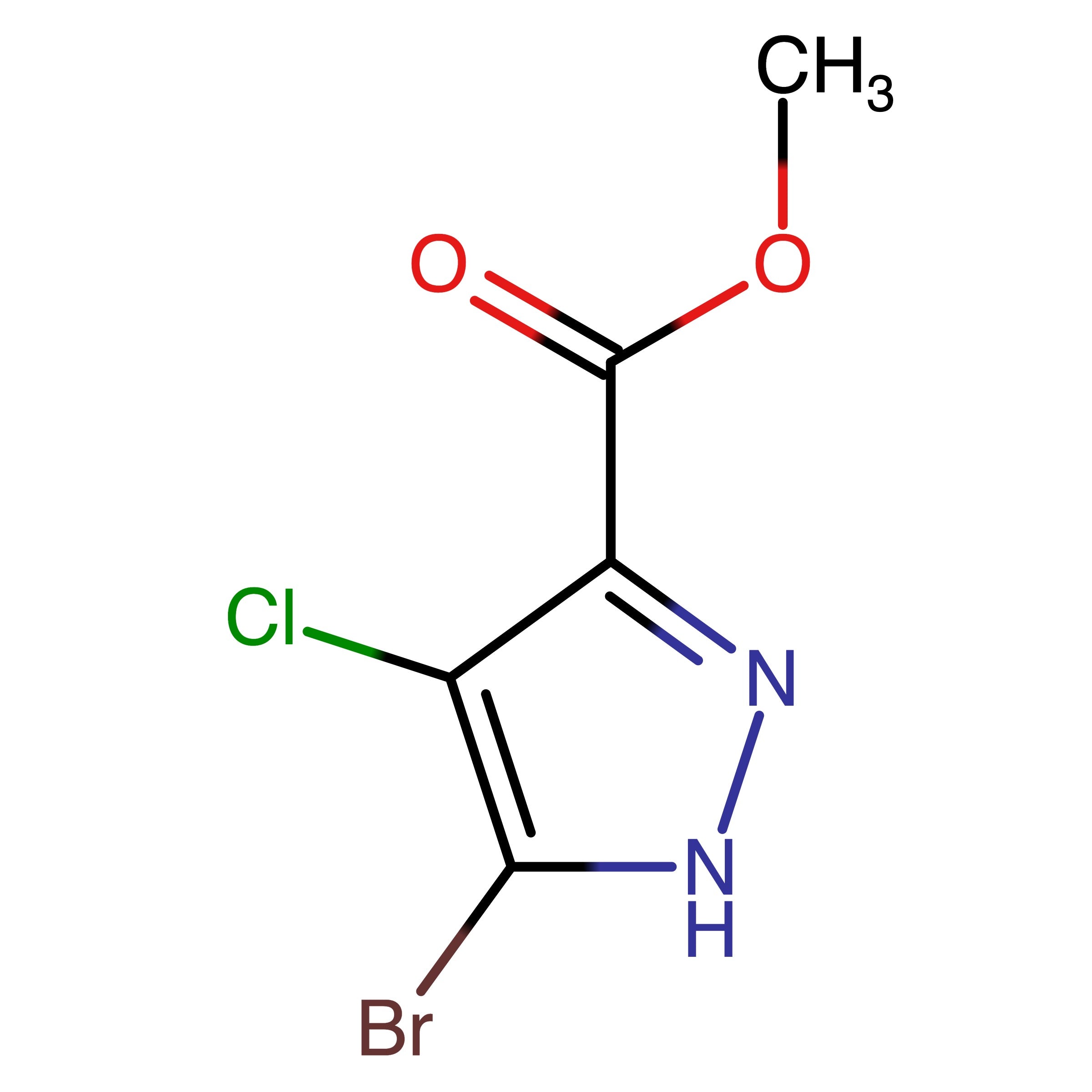 CAS RN 1934275-37-2 | Methyl 5-bromo-4-chloro-1H-pyrazole-3-carboxylate