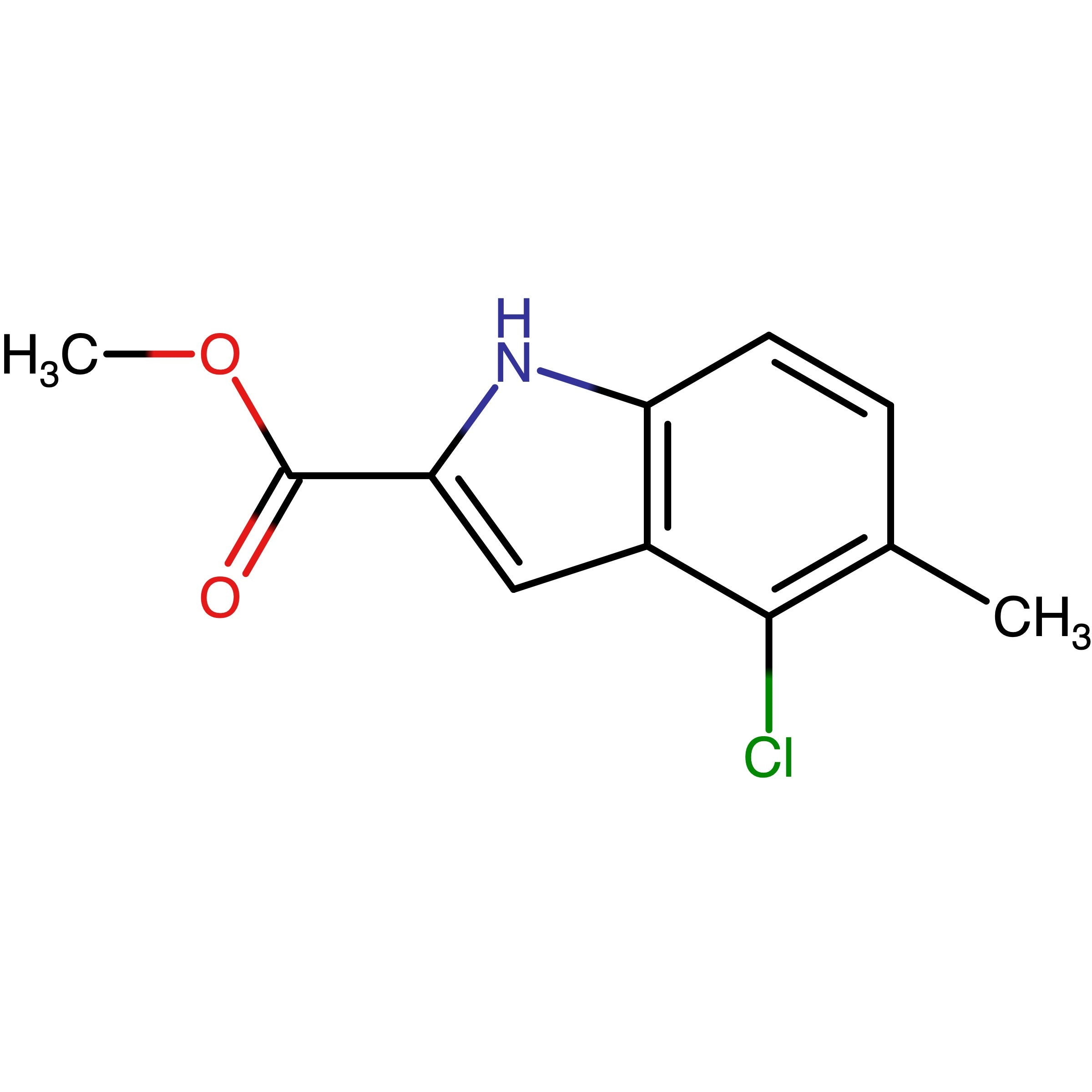 CAS RN 1857296-40-2 | Methyl 4-chloro-5-methyl-1H-indole-2-carboxylate | MFCD11848428