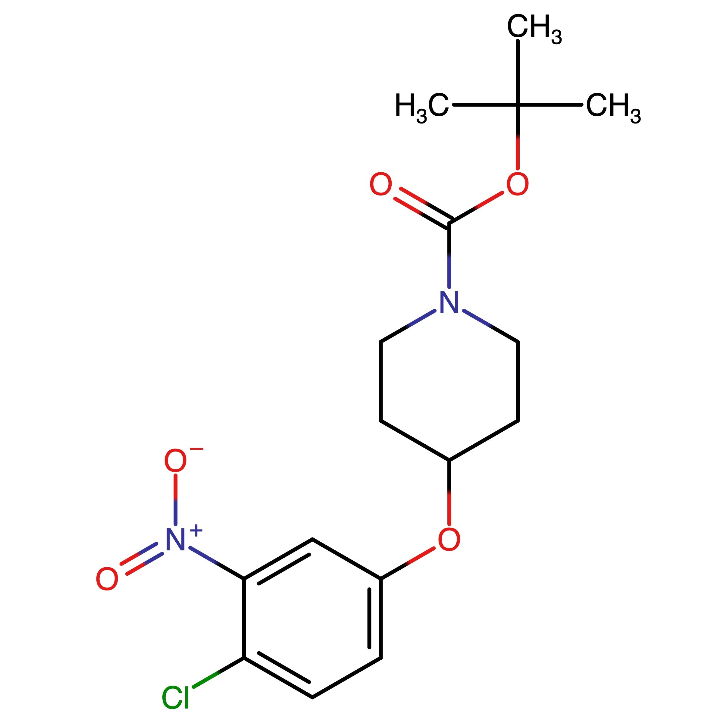 CAS RN 1221295-20-0 | tert-Butyl 4-(4-chloro-3-nitrophenoxy)piperidine-1-carboxylate