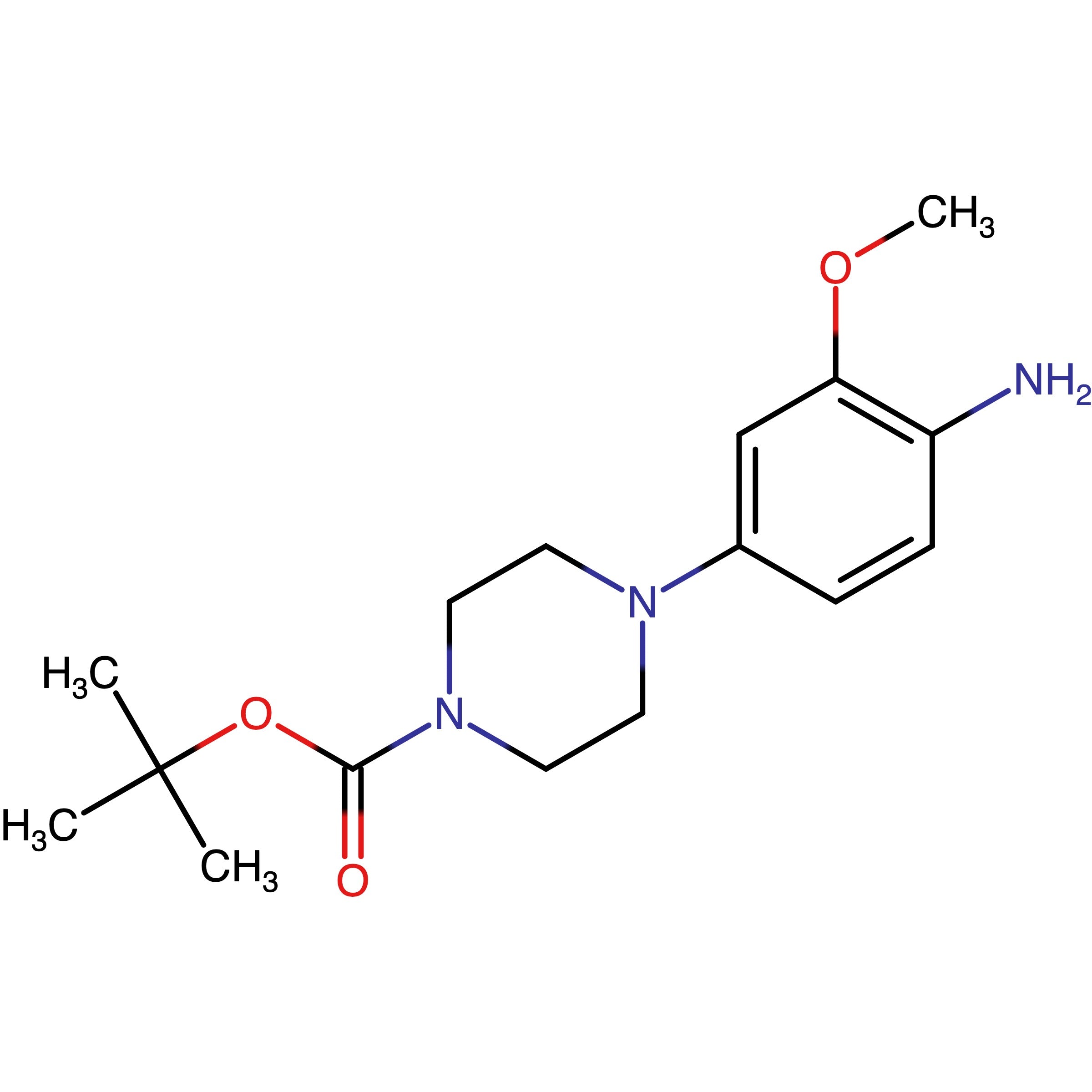 CAS RN 1246532-96-6 | tert-Butyl 4-(4-amino-3-methoxyphenyl)piperazine-1-carboxylate | MFCD22192405