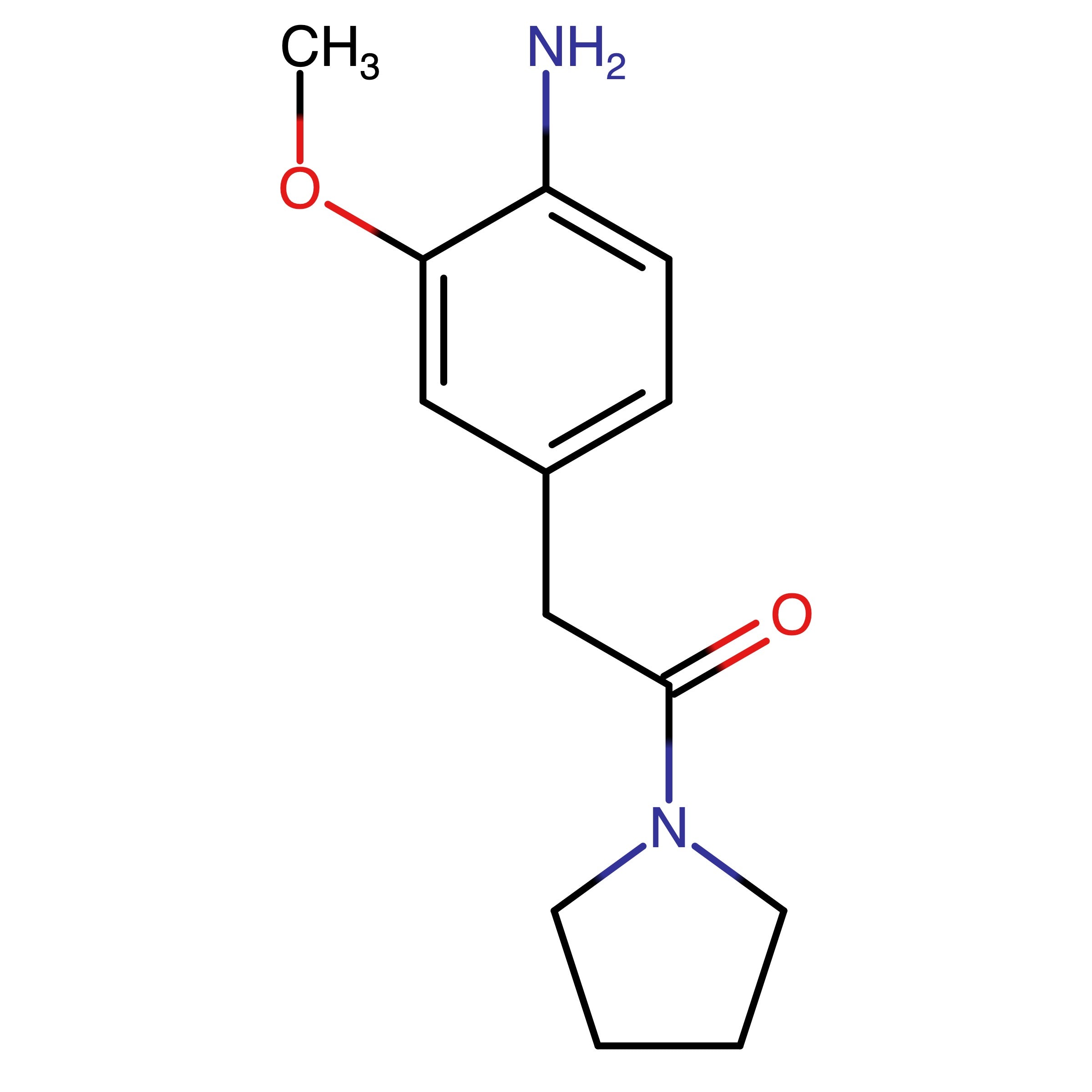 CAS RN 1386950-26-0 | 2-(4-Amino-3-methoxyphenyl)-1-(pyrrolidin-1-yl)ethan-1-one