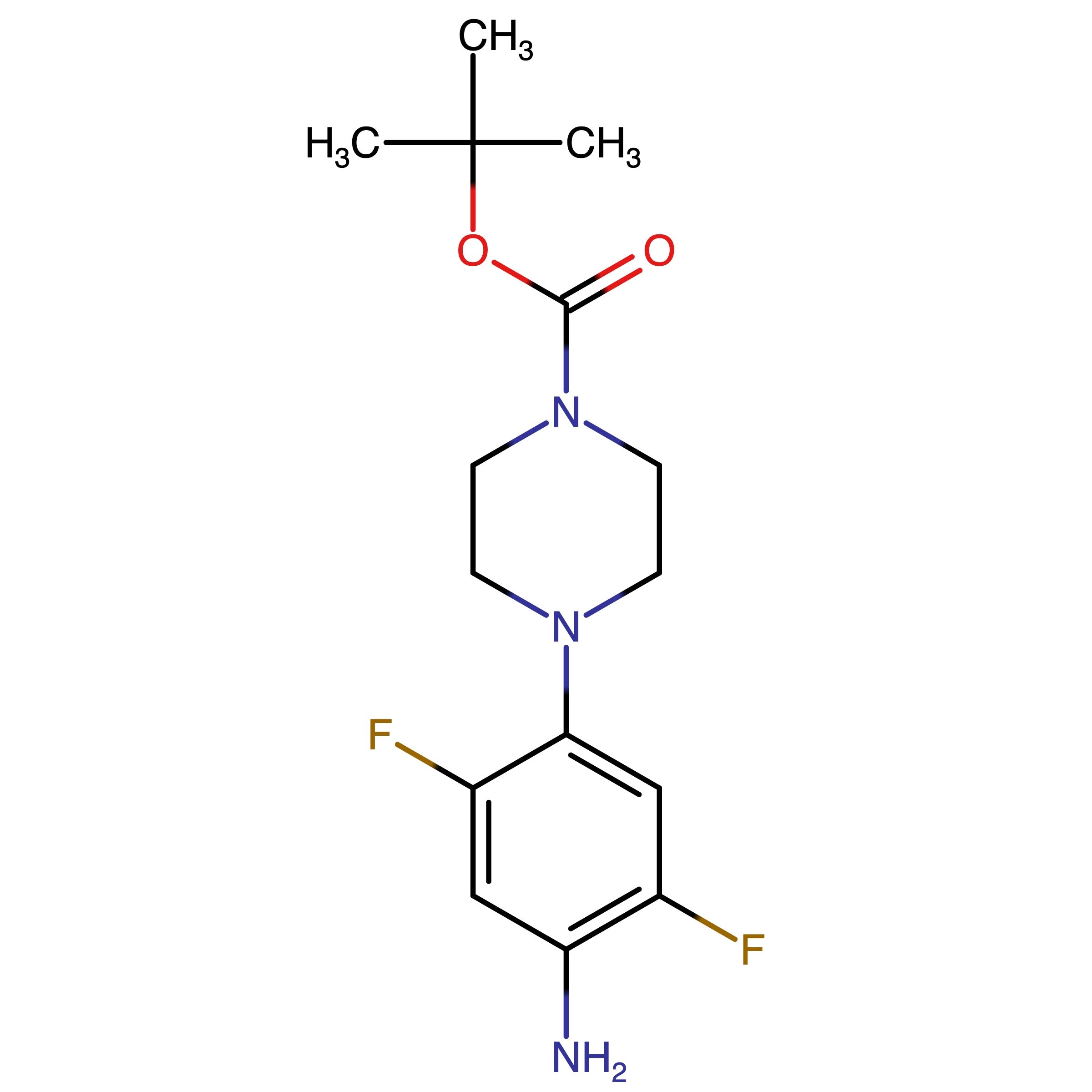 CAS RN 1386949-39-8 | tert-Butyl 4-(4-amino-2,5-difluorophenyl)piperazine-1-carboxylate